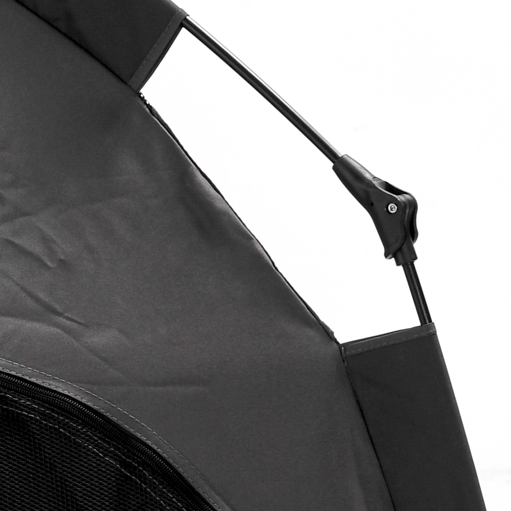 PawHut Foldable Dog Cat Tent with Waterproof Oxford, Carry Bag for Extra Large Dog, Charcoal Grey - North Peak Garden Furniture