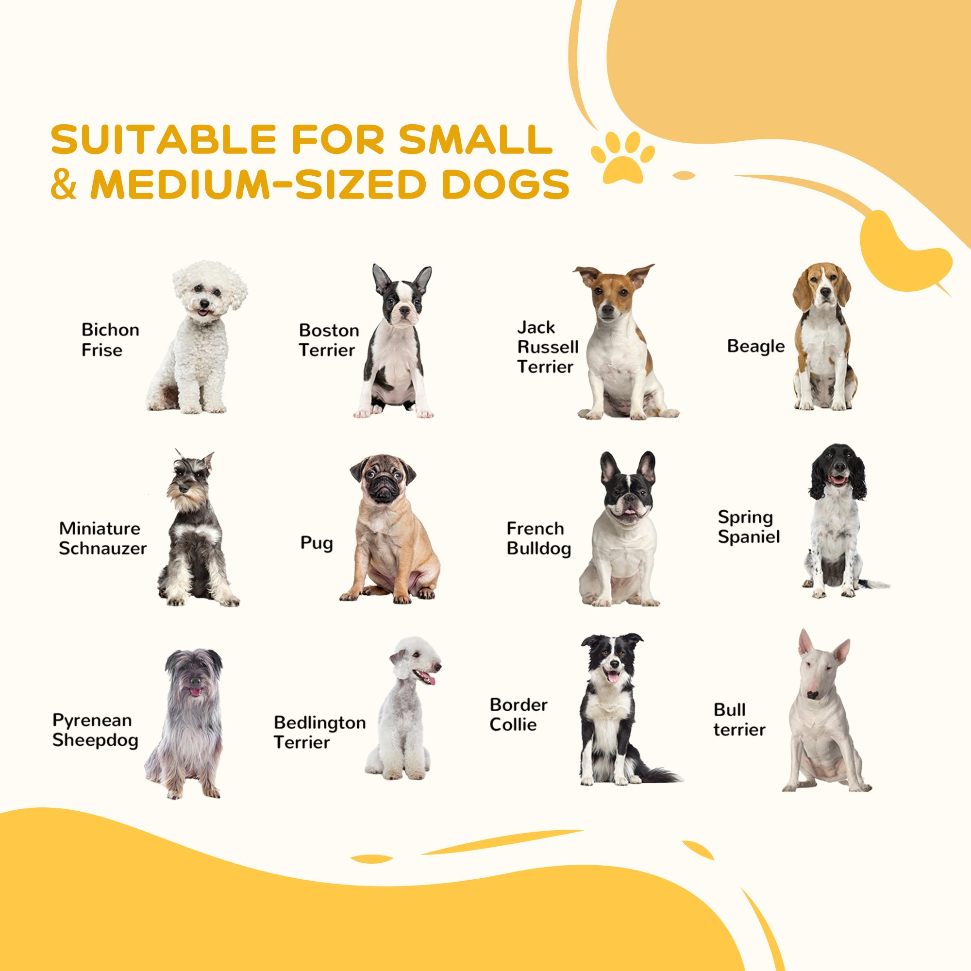 PawHut 8 Panels Foldable Pet Gate with Support Feet, for House, Doorway, Stairs, Small and Medium Dogs - Natural Wood - North Peak Garden Furniture