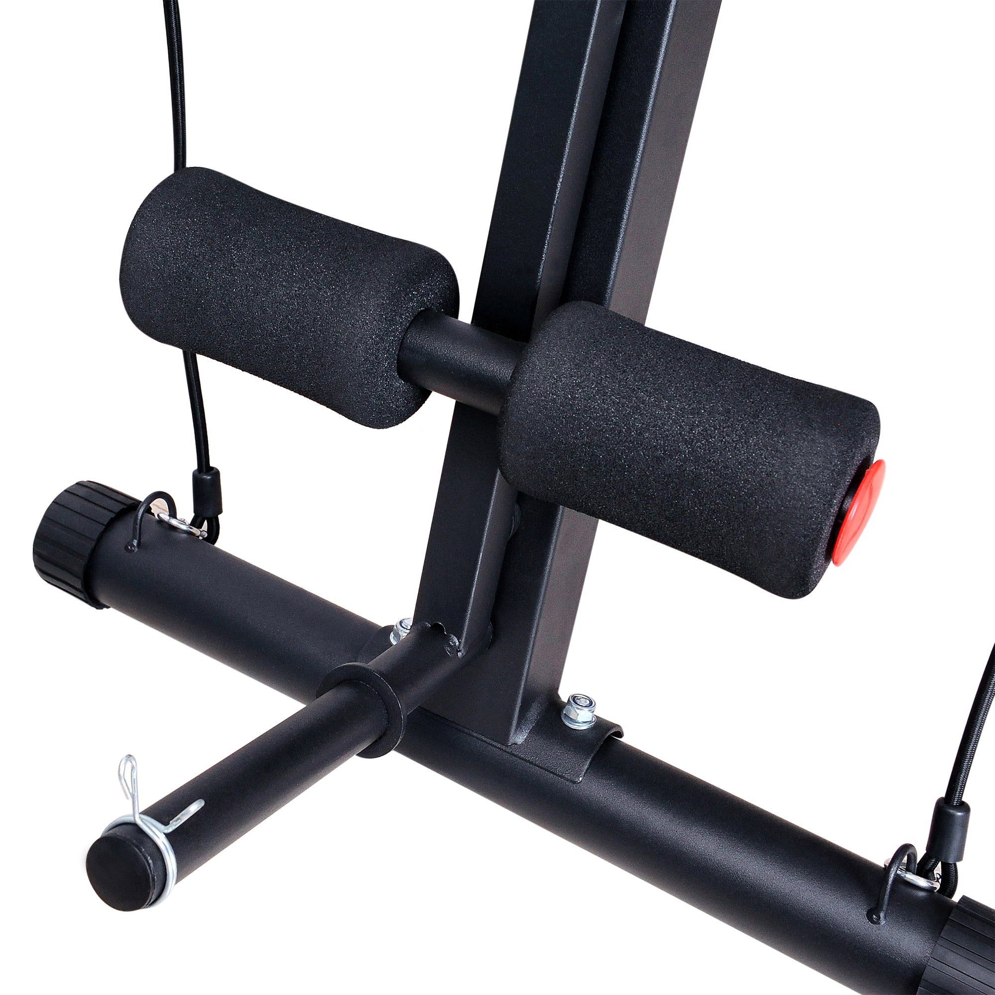 HOMCOM Adjustable Reclined Dumbbell Bench Weight Lifting Set Folding Sit Up Ab Bench Home Training Gym Multiuse Workout Exercise Fitness with 2 x 4kg Dumbbells - North Peak Garden Furniture
