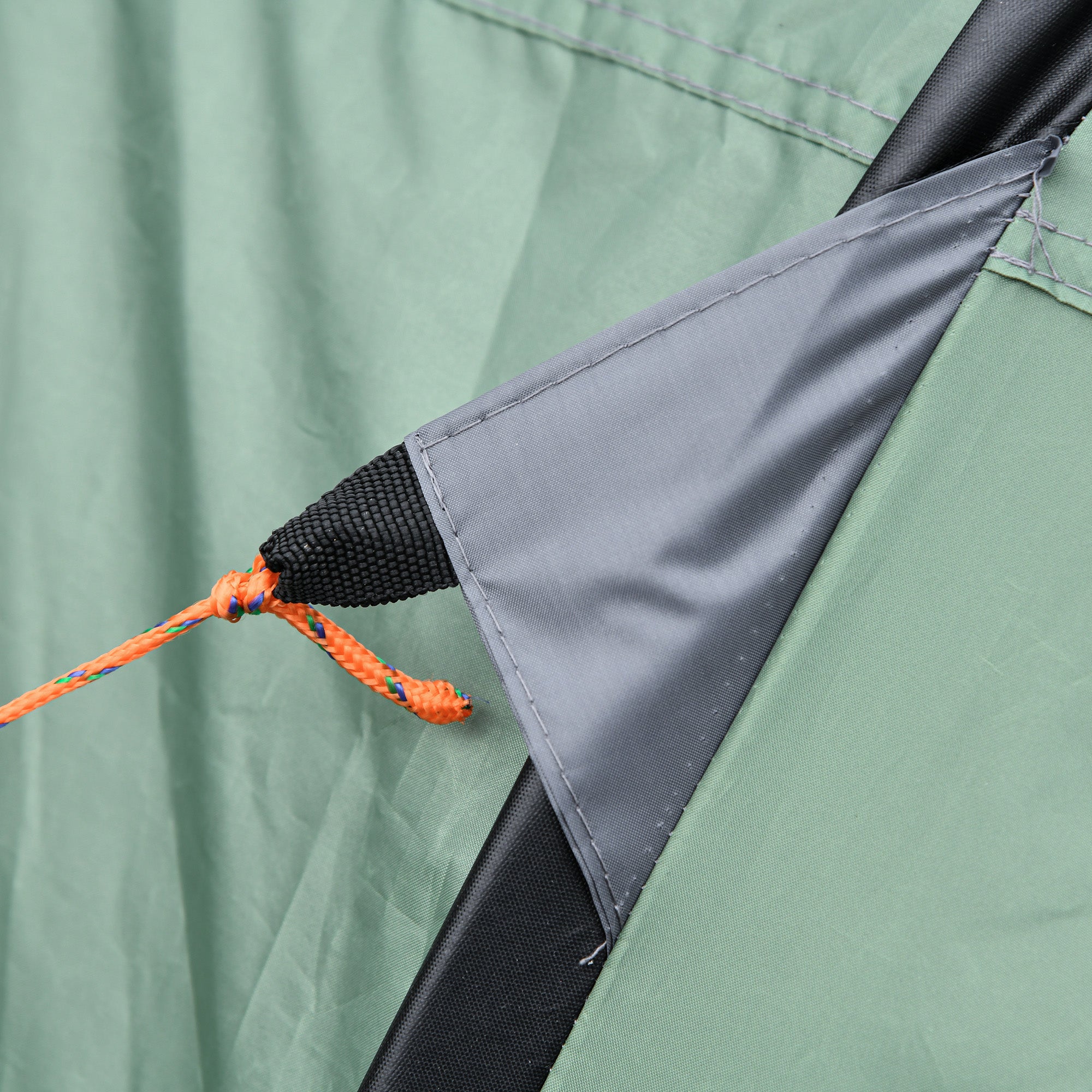 Outsunny 4-5 Person Pop-up Camping Tent Waterproof Family Tent w/ 2 Mesh Windows & PVC Windows Portable Carry Bag for Outdoor Trip, Dark Green - North Peak Garden Furniture