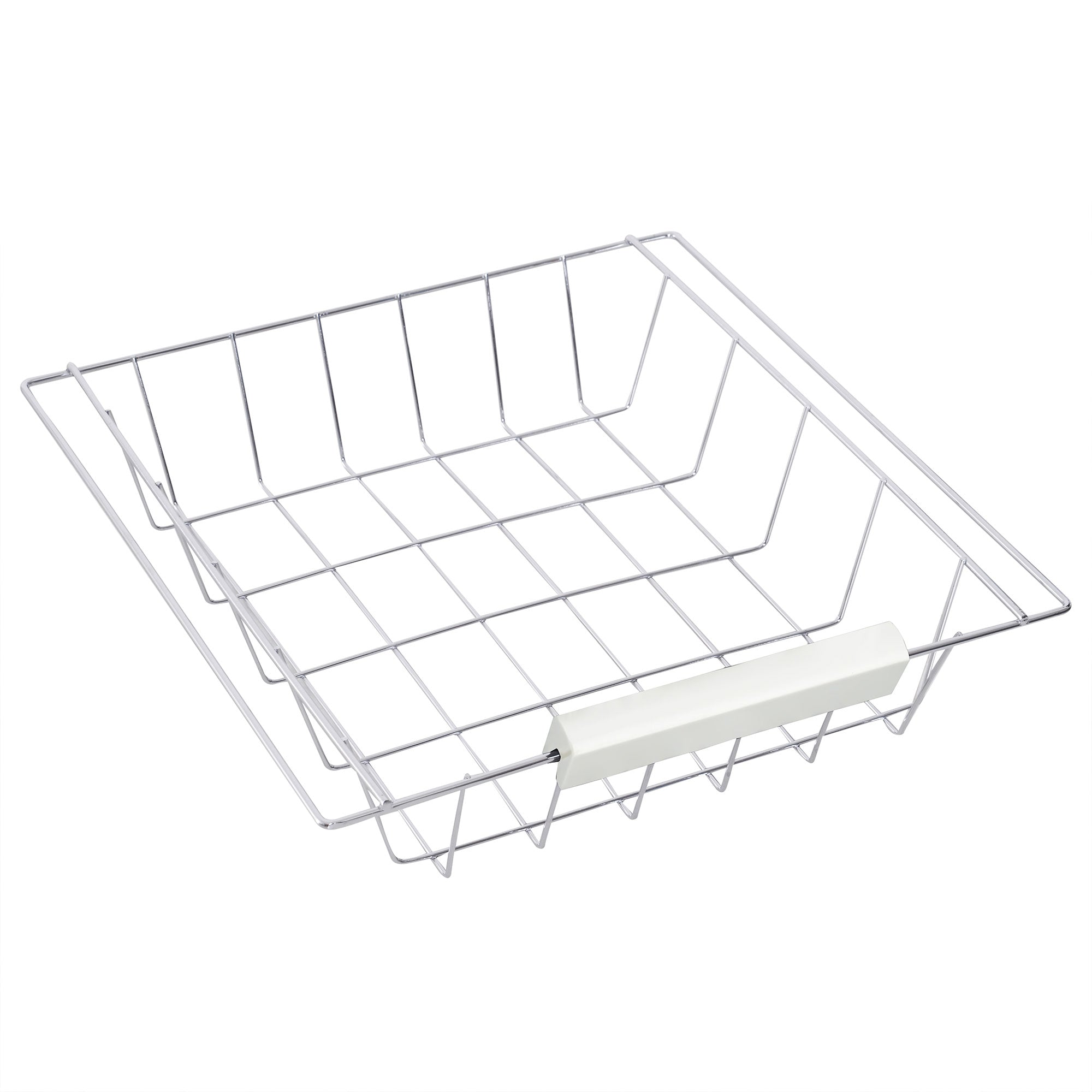 HOMCOM Rolling Kitchen Island Trolley Cart Drawer Shelves Basket Wheels W/ 6 Bottle Wine Rack White - North Peak Garden Furniture