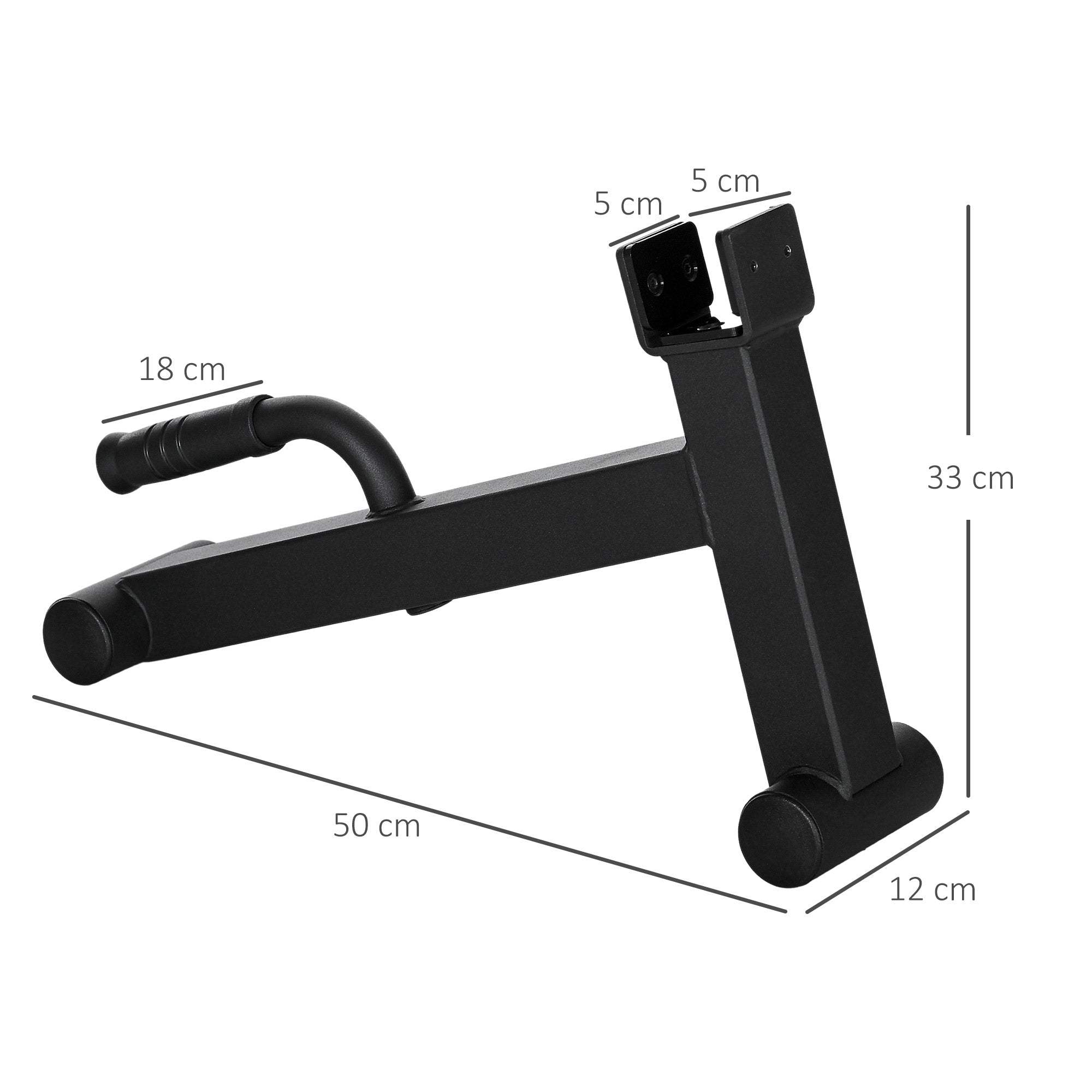 SPORTNOW 2Pcs Barbell Jack, Deadlift Jack with Non-Slip Handle and Plastic Padding, Easy Loading and Unloading 400kg Barbell Plates, for Home Gym, Deadlifting Weight Training - North Peak Garden Furniture