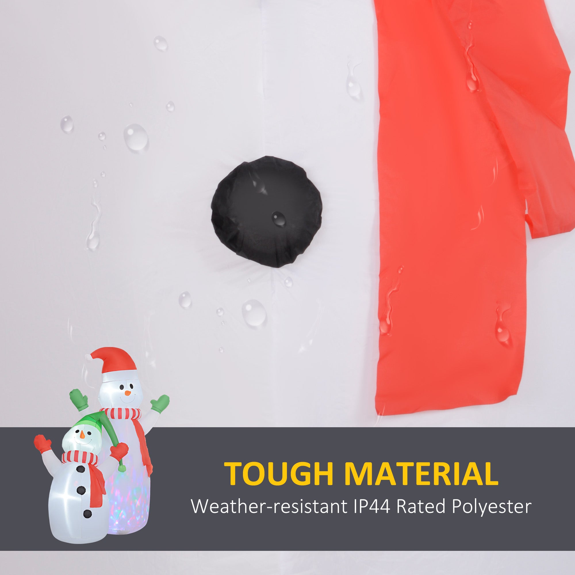 Outsunny 8ft Inflatable Snowman and Son Christmas Decoration - North Peak Garden Furniture