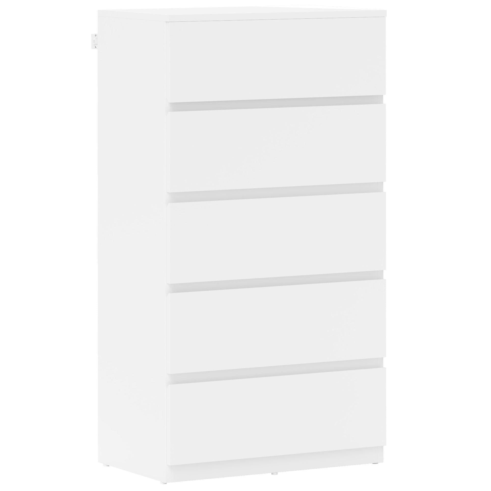 HOMCOM Chest of Drawers, 5-Drawer Storage Cabinets, Modern Dresser, Storage Drawer Unit for Bedroom - North Peak Garden Furniture
