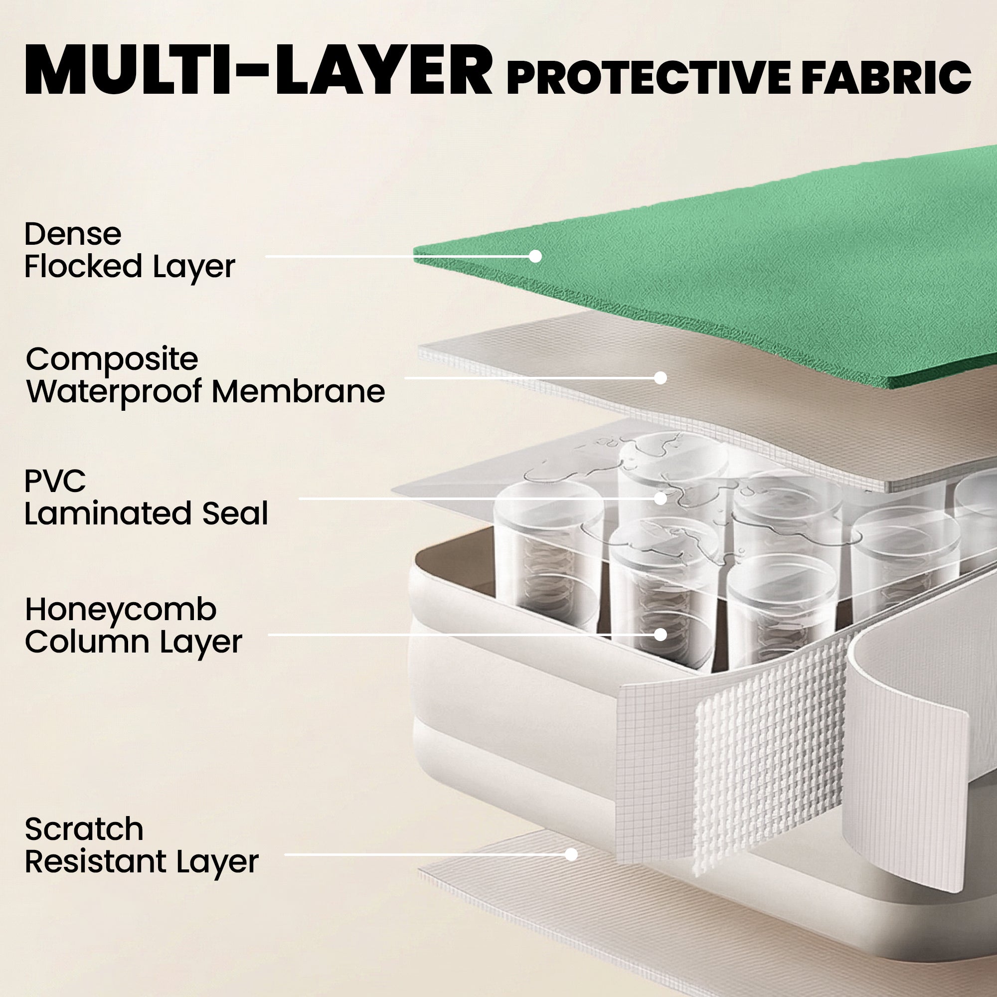 Outsunny Inflatable Mattress, Double Air Bed with Built-in Electric Pump, 3 Mins Inflation, Flocked Surface, Dark Green
