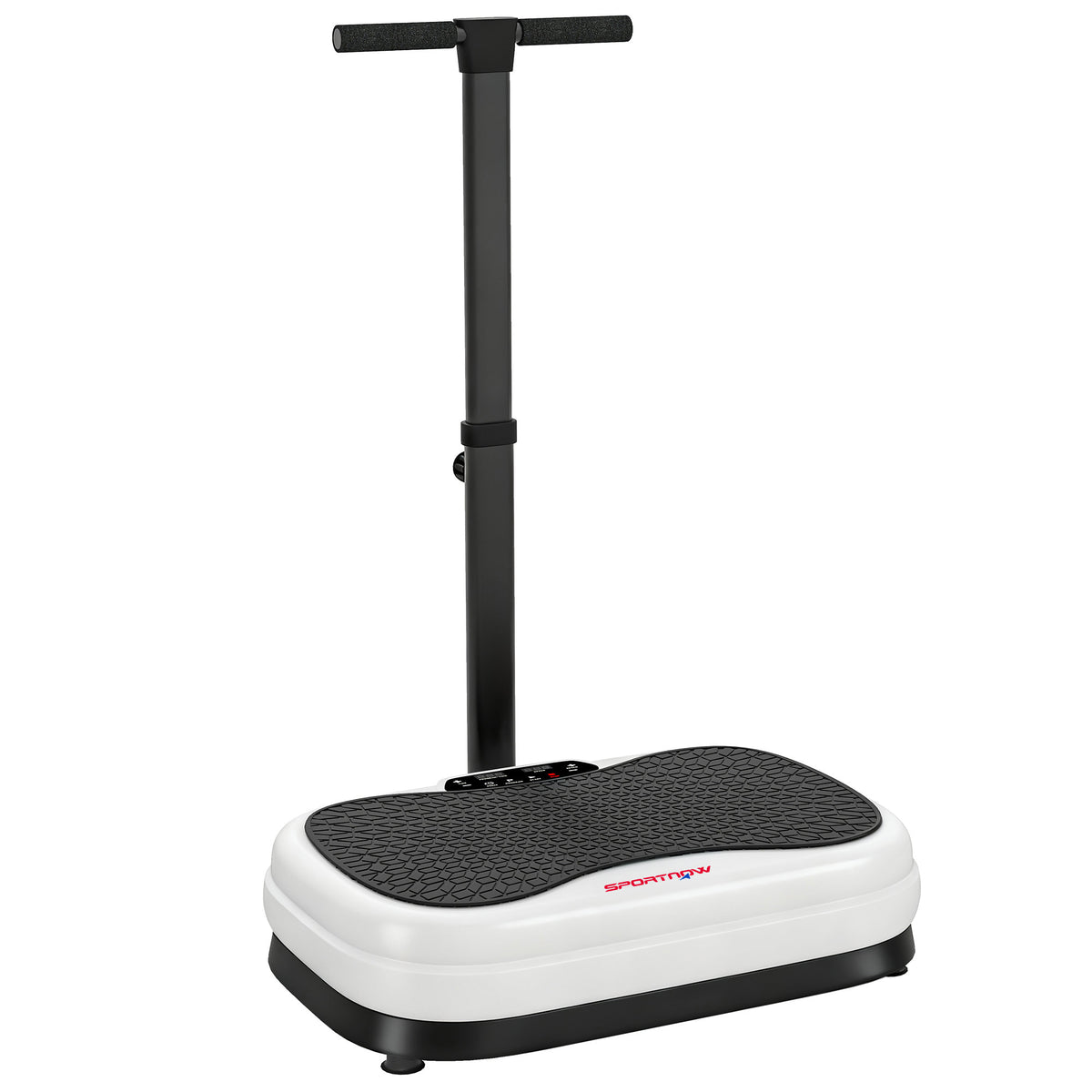SPORTNOW Vibration Plate, with Adjustable/Removable Handle, Preset Modes, 50 Speeds