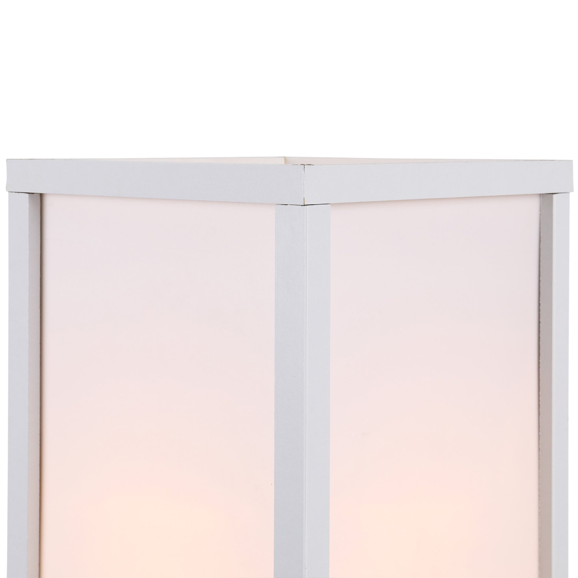 HOMCOM 3-Tier Floor Lamp, Floor Light with Storage Shelf, Reading Standing Lamp for Living Room, Bedroom, Kitchen, Dining Room, Office, Dorm, 160cm, White - North Peak Garden Furniture