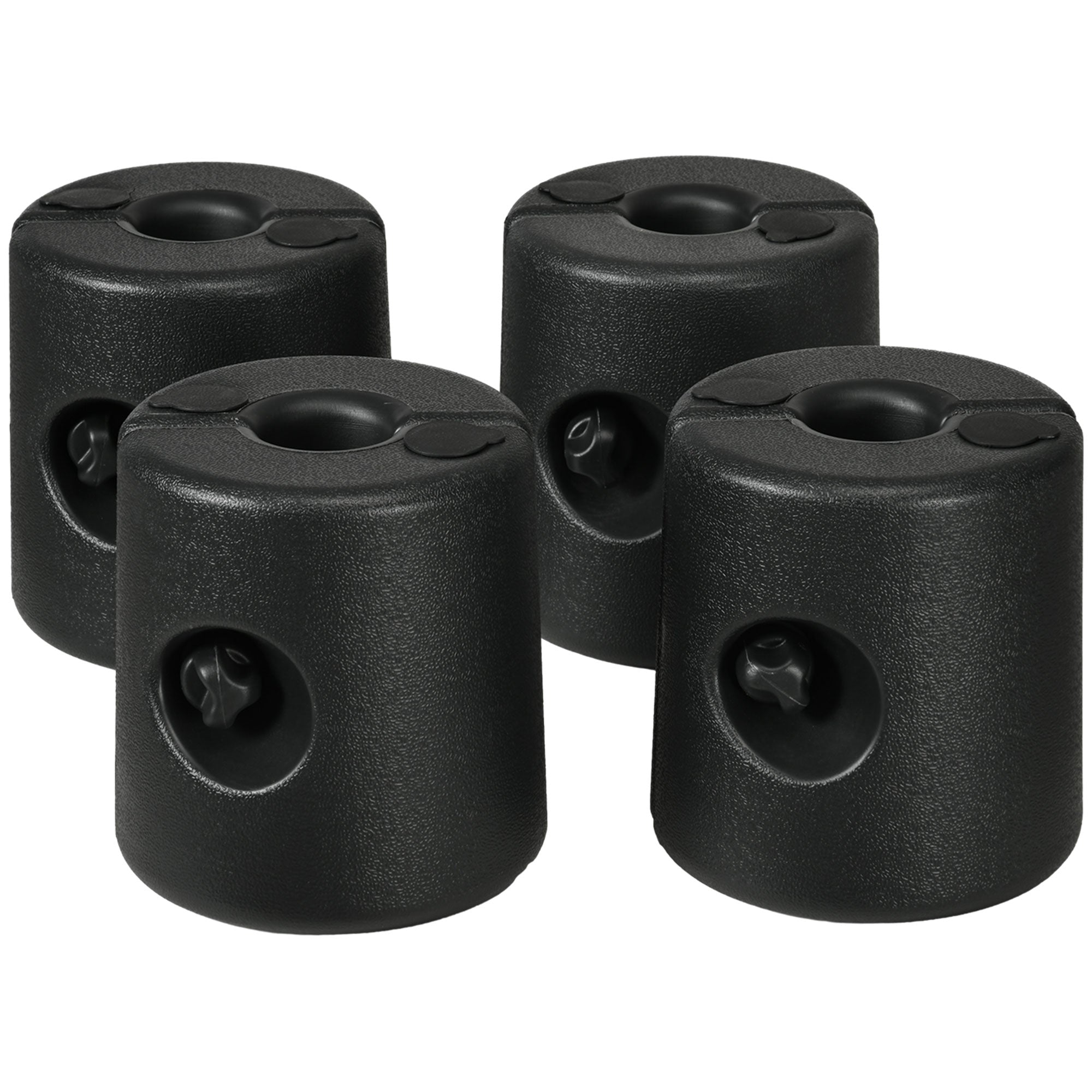 Outsunny HDPE Tent Weights Set of 4, Canopy Weights, Fill with Water or Sand, 48KG