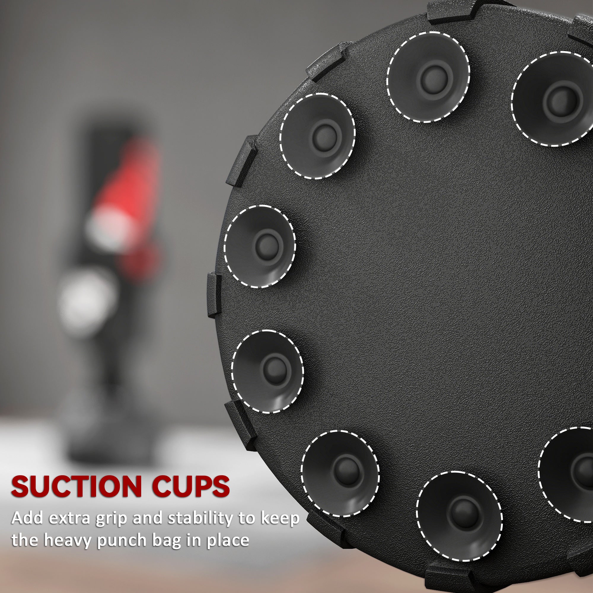 SPORTNOW 175cm Heavy Boxing Bag with Stand and Suction Cup Base