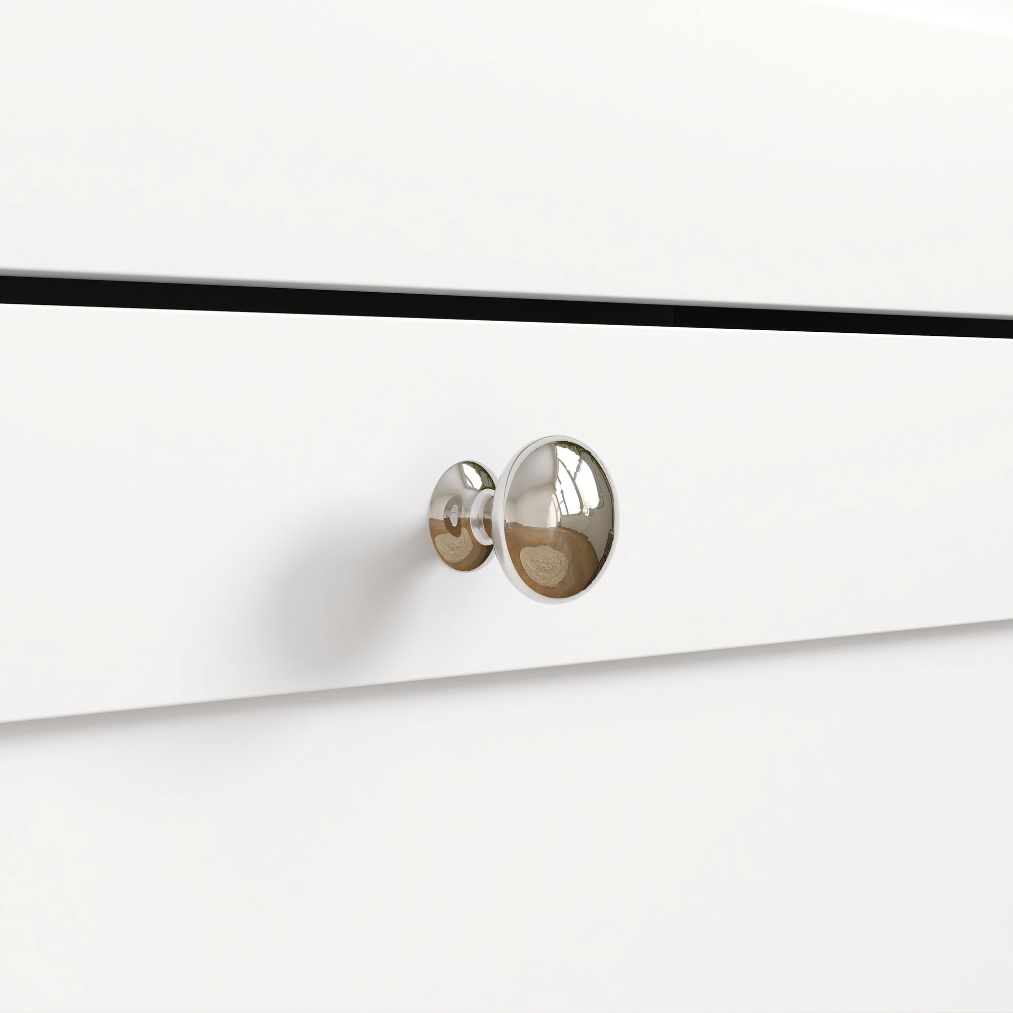HOMCOM Narrow Shoe Cabinet with 2 Flip Drawers and Adjustable Shelves - White - North Peak Garden Furniture