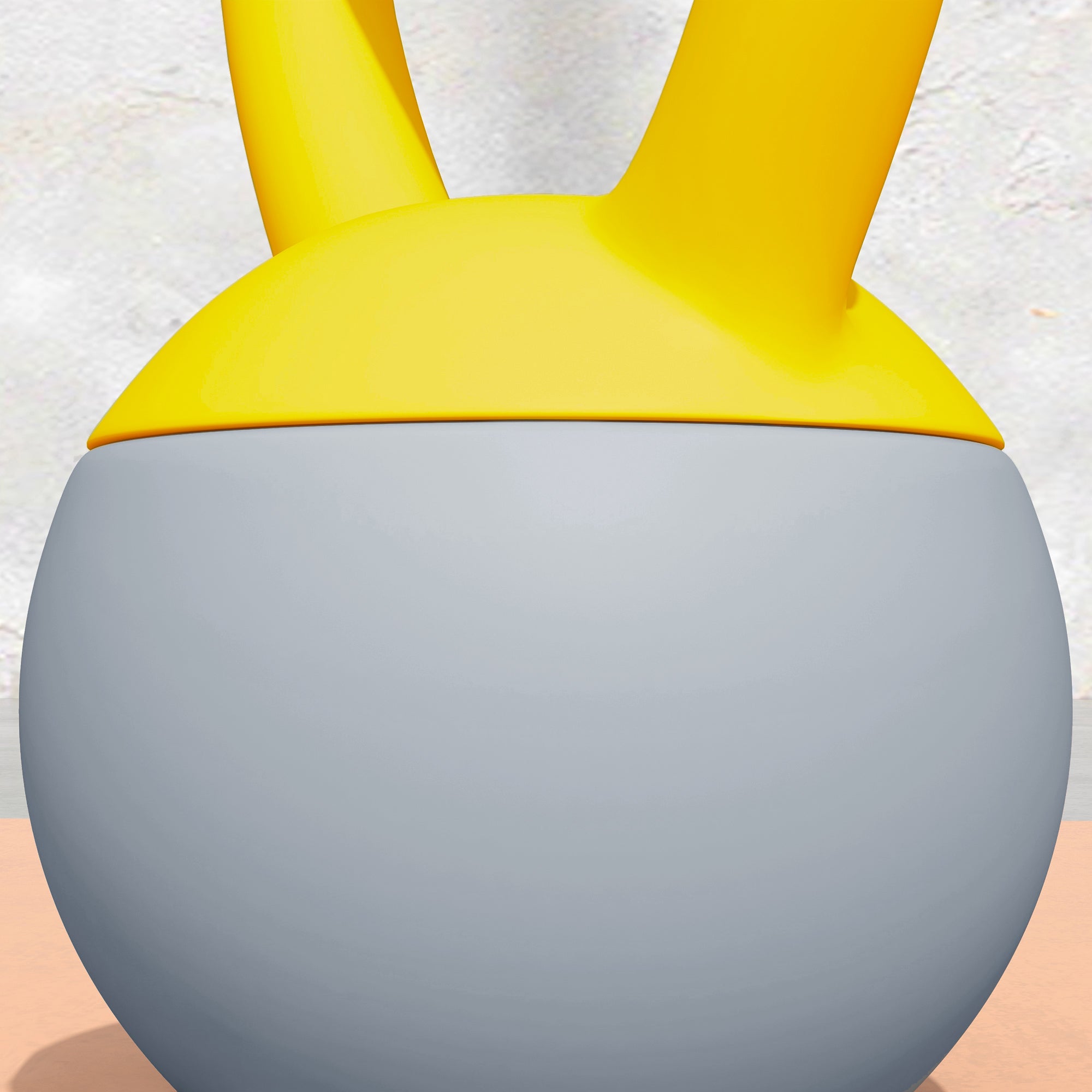 SPORTNOW Soft Kettlebell, 10kg Kettle Bell with Non-Slip Handle for Home Gym Weight Lifting and Strength Training, Yellow and Grey - North Peak Garden Furniture