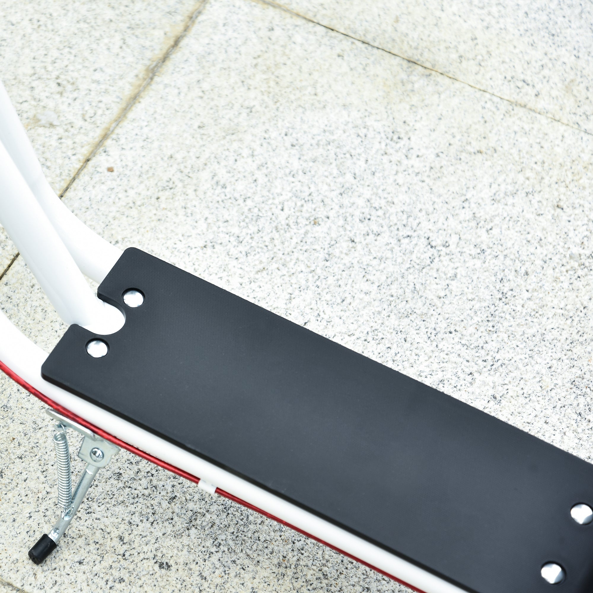 HOMCOM Kick Scooters for Kids with Adjustable Height, Anti-Slip Deck, Dual Brakes, Rubber Tyres, for Boys and Girls Aged 5+ Years Old - White - North Peak Garden Furniture