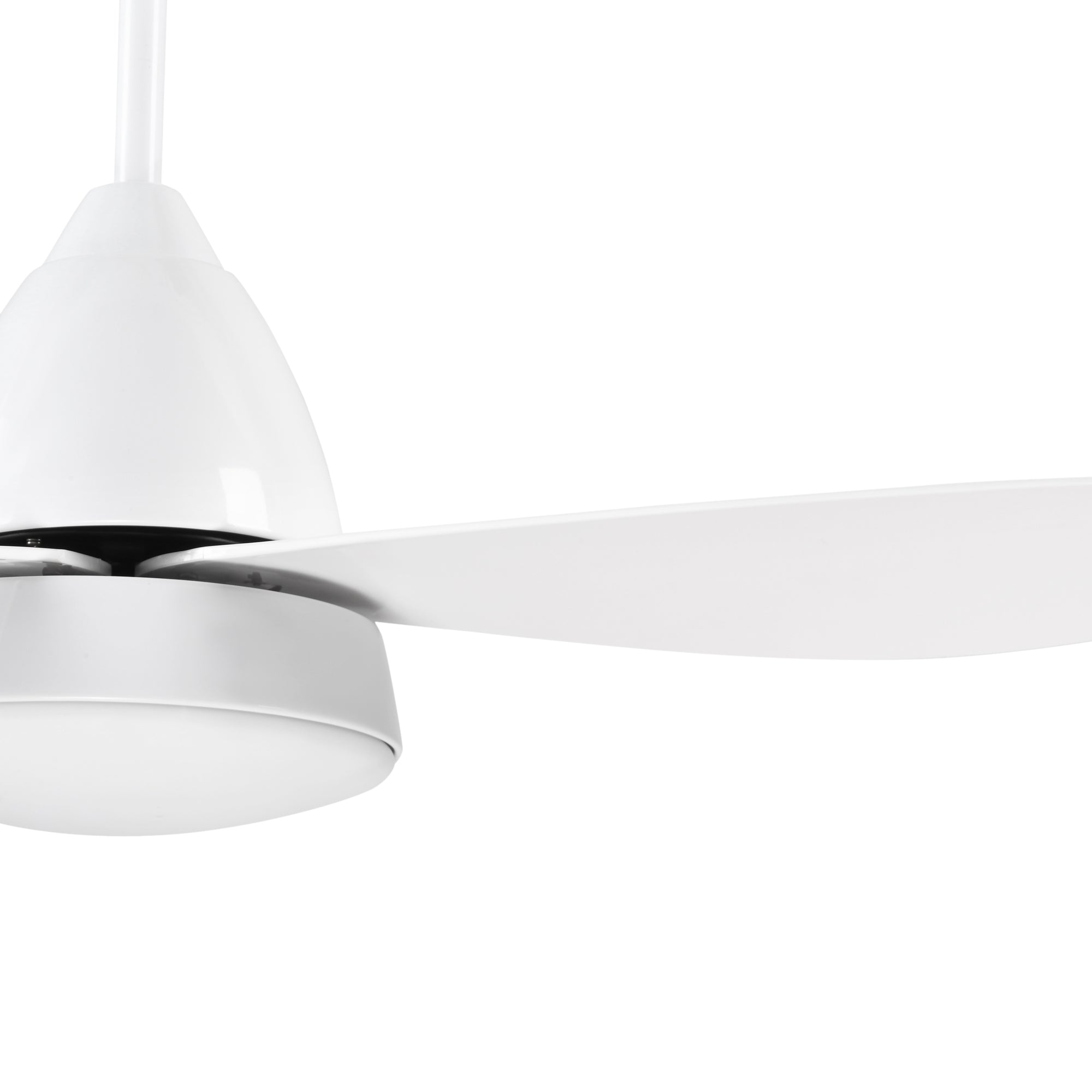 HOMCOM Reversible Ceiling Fan with Light, 3 Blades Indoor Modern Mount White LED Lighting Fan with Remote Controller, for Bedroom, Living Room, White - North Peak Garden Furniture