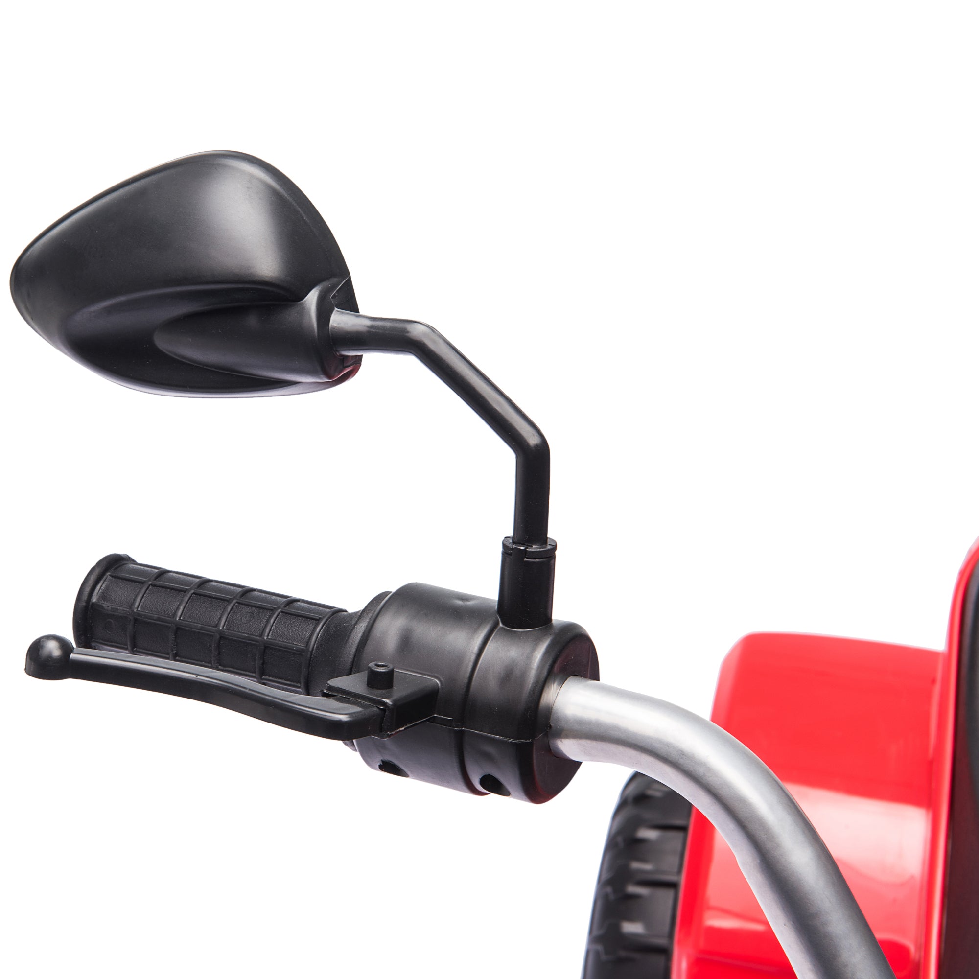 HOMCOM 6V Kids Electric Motorbike 3 Wheels Ride On Toy with Horn Headlights Realistic Sounds for Girl Boy 18 - 36 Months Red - North Peak Garden Furniture