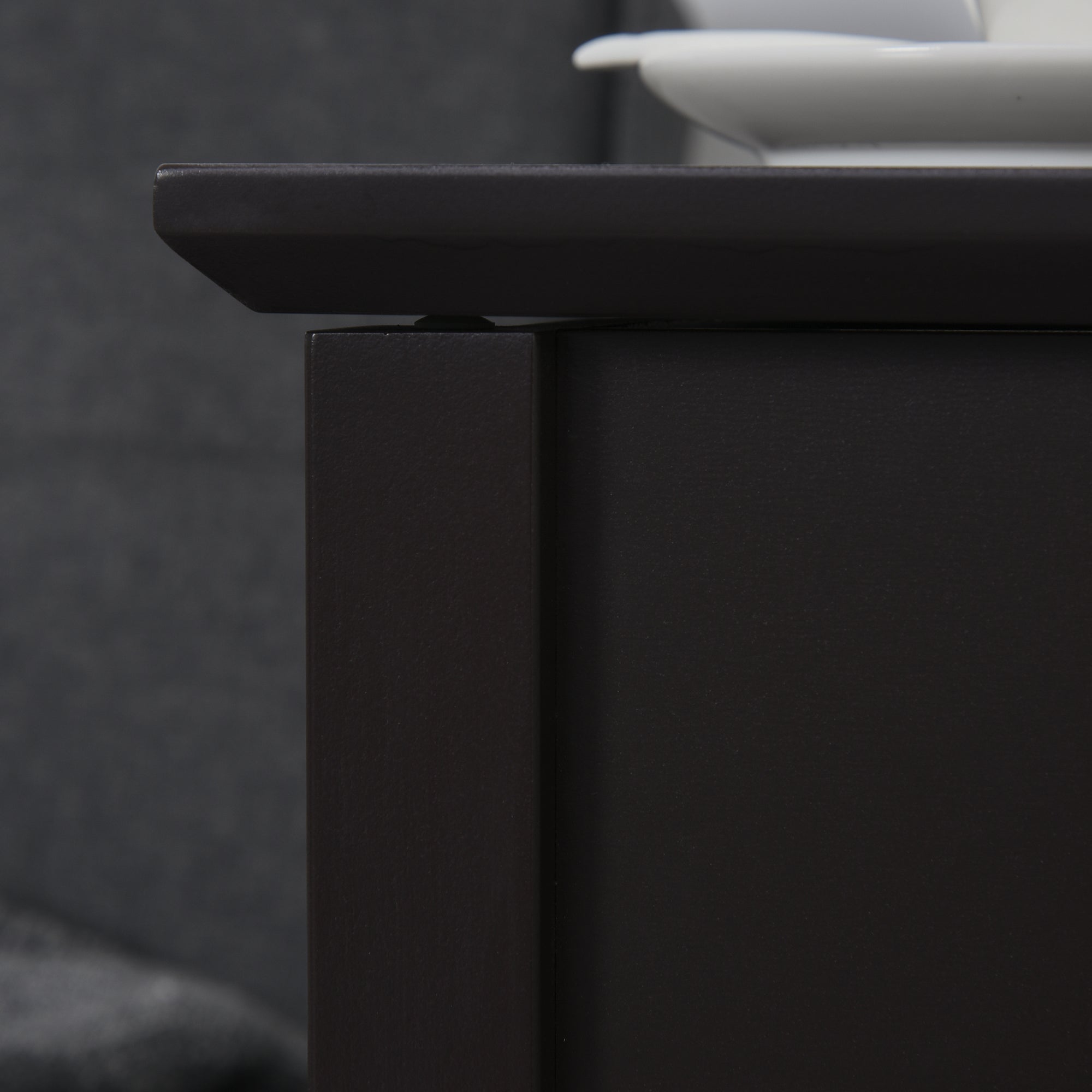 HOMCOM End Table, Narrow Side Table with Flip Top , Shelf, Dark Coffee