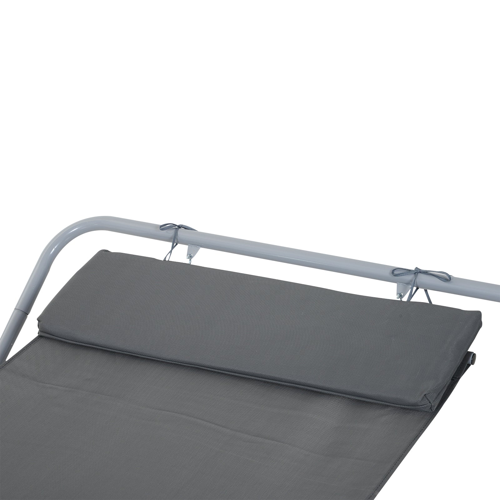 Outsunny Rocking Swing Relaxing Day Bed Outdoor Single Sun Lounger Hammock - Grey - North Peak Garden Furniture