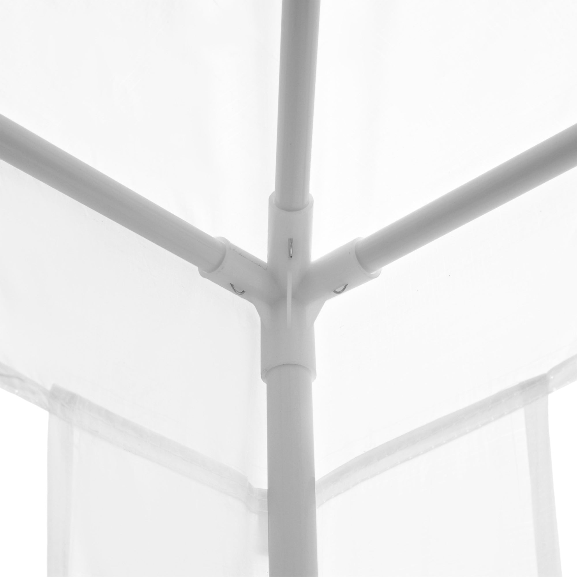 Outsunny 2.7m x 2.7m Garden Gazebo Marquee Party Tent Wedding Canopy Outdoor(White) - North Peak Garden Furniture