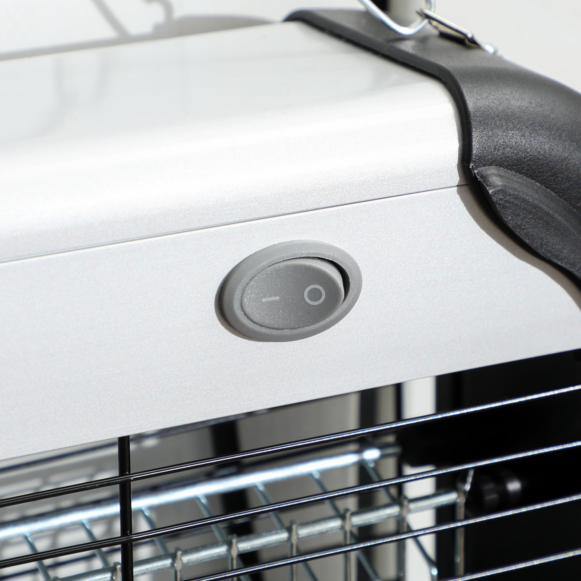 Outsunny 30W Electric Fly Zapper, Bug Zapper with UK Plug, 2 UV Bulbs, Hanging Chain, On/Off Switch and Removable Catch Tray, 60㎡ Coverage Insect Mosquito Killer for Indoor and Outdoor Use, Silver