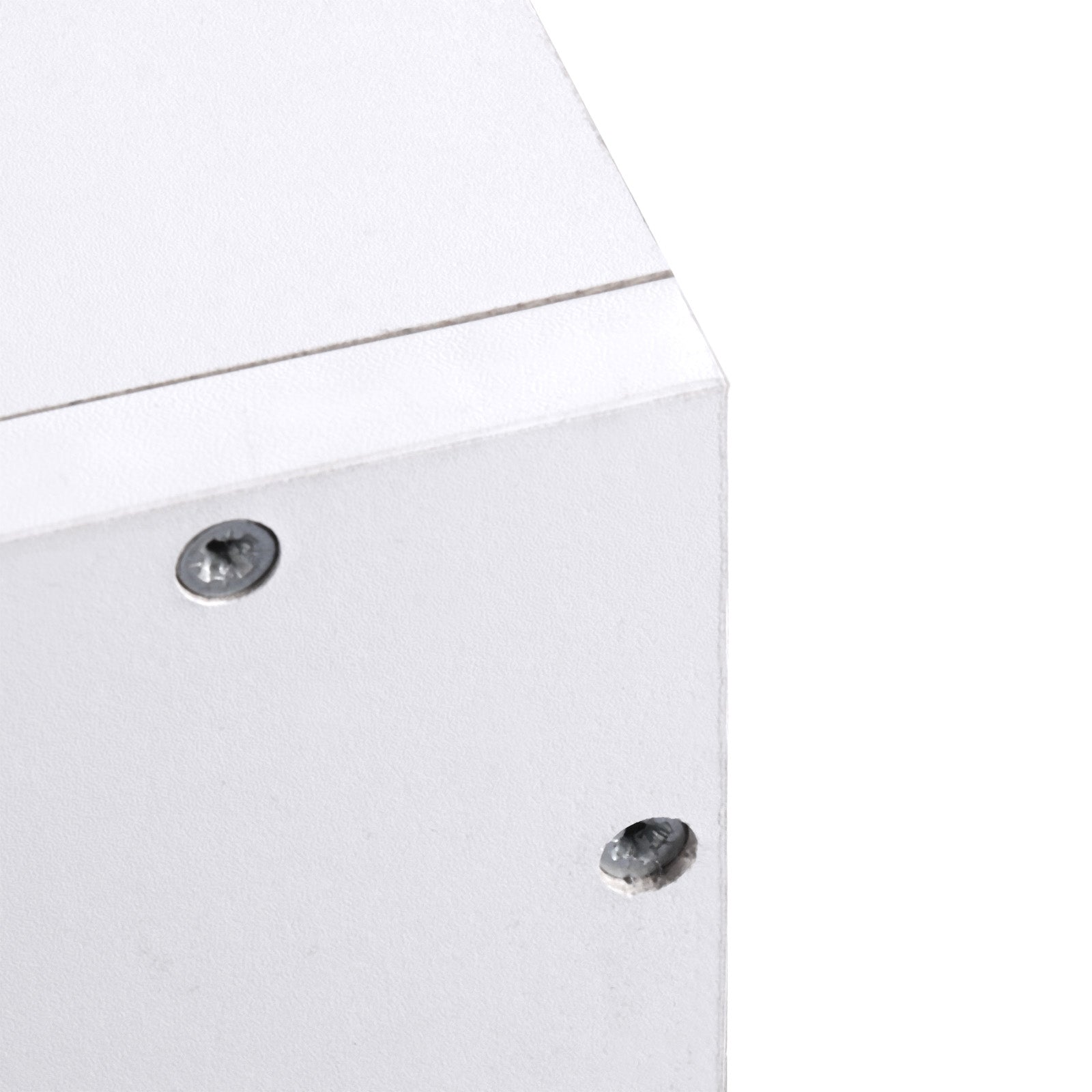 HOMCOM Wall Mounted Coat Hanger Hooks Rack Stand Hallway Coat Rack Rail & Storage Shelf Hanging Coat Organizer (White) - North Peak Garden Furniture