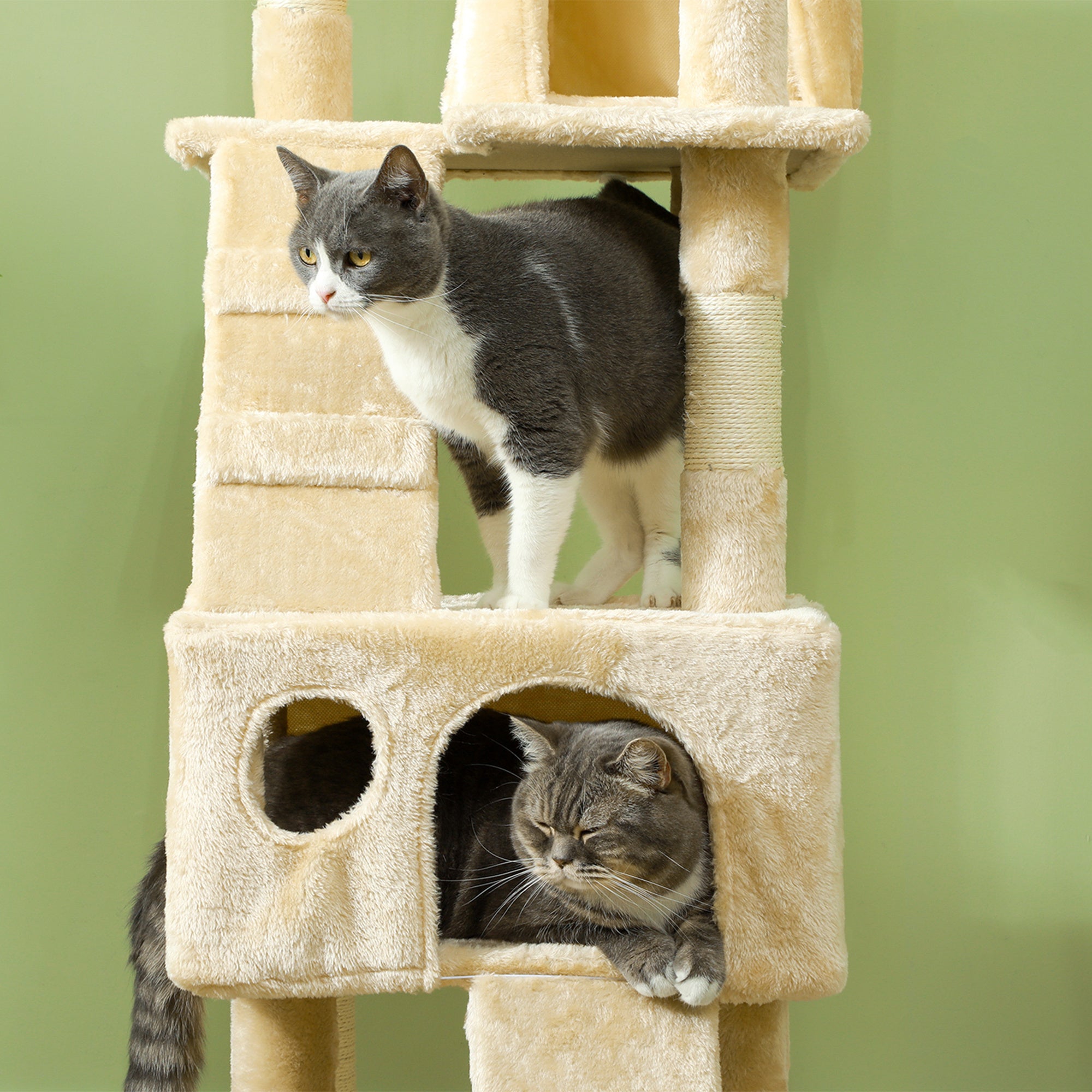 PawHut Cat Tree Scratching House, Activity Play Centre - North Peak Garden Furniture