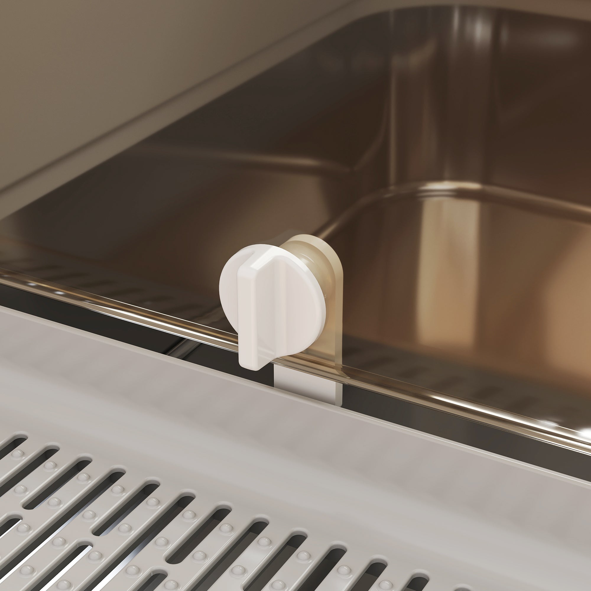 PawHut XXL Stainless Steel Cat Litter Tray, Enclosed Cat Litter Box with 90° Flip Cover, Double Doors, Scoop, Easy Clean, Grey