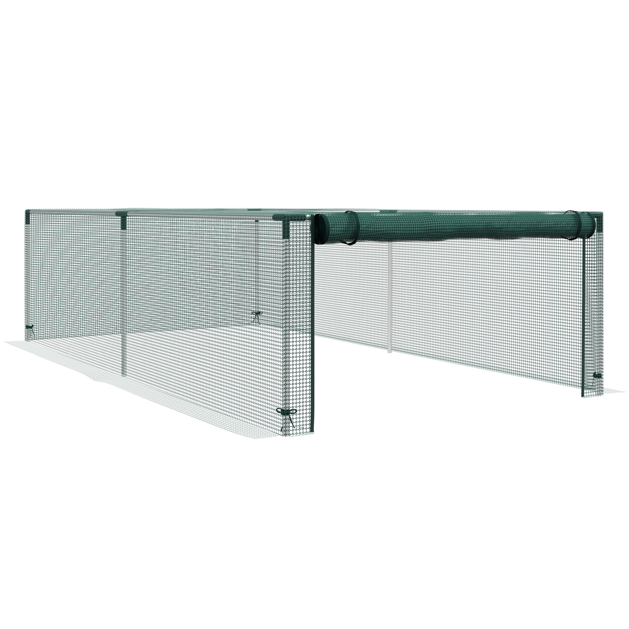 Outsunny 8' x 4' Plant Protection Cage, with Door, Green - North Peak Garden Furniture