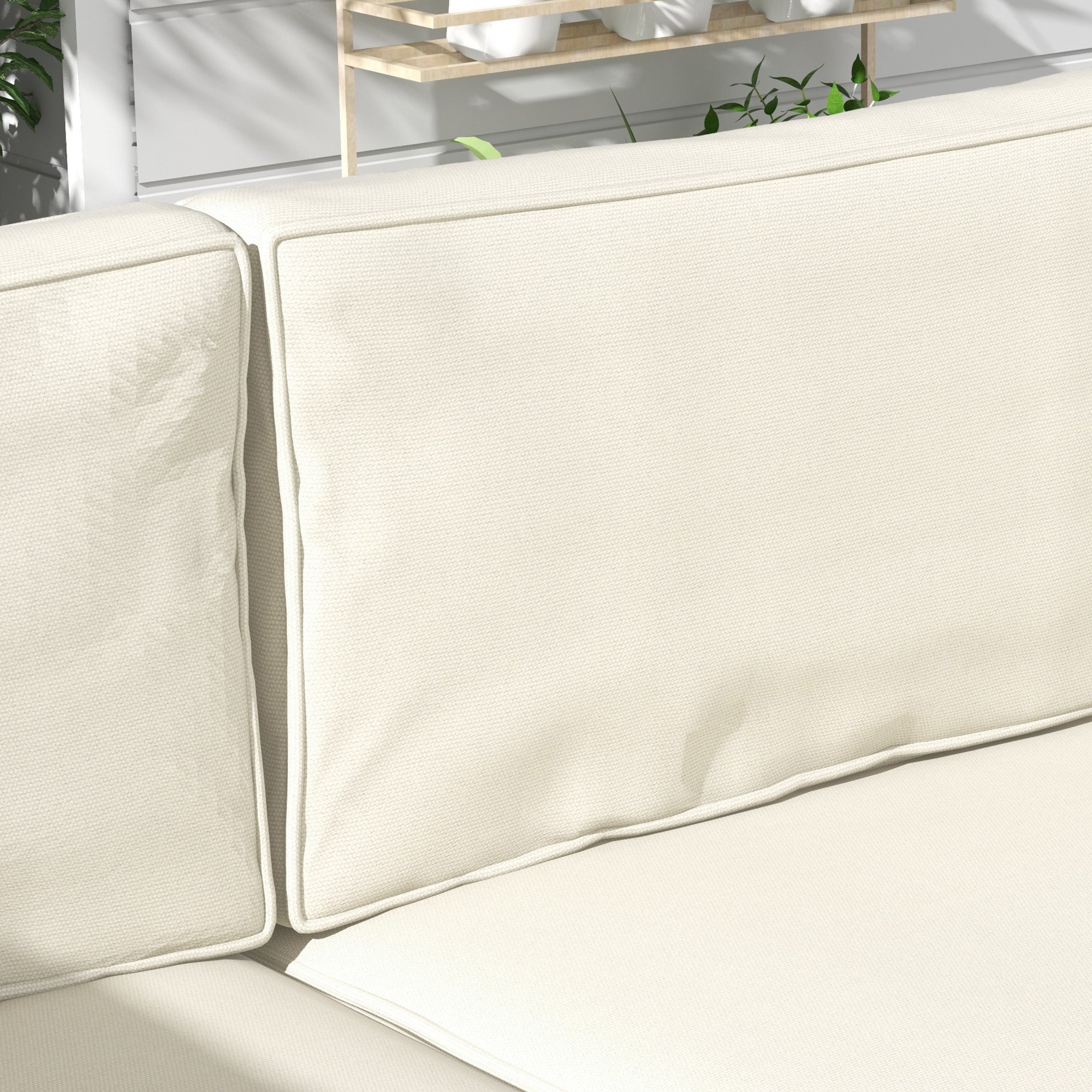 Outsunny Set of 14 Dining Set Cushions - Cream