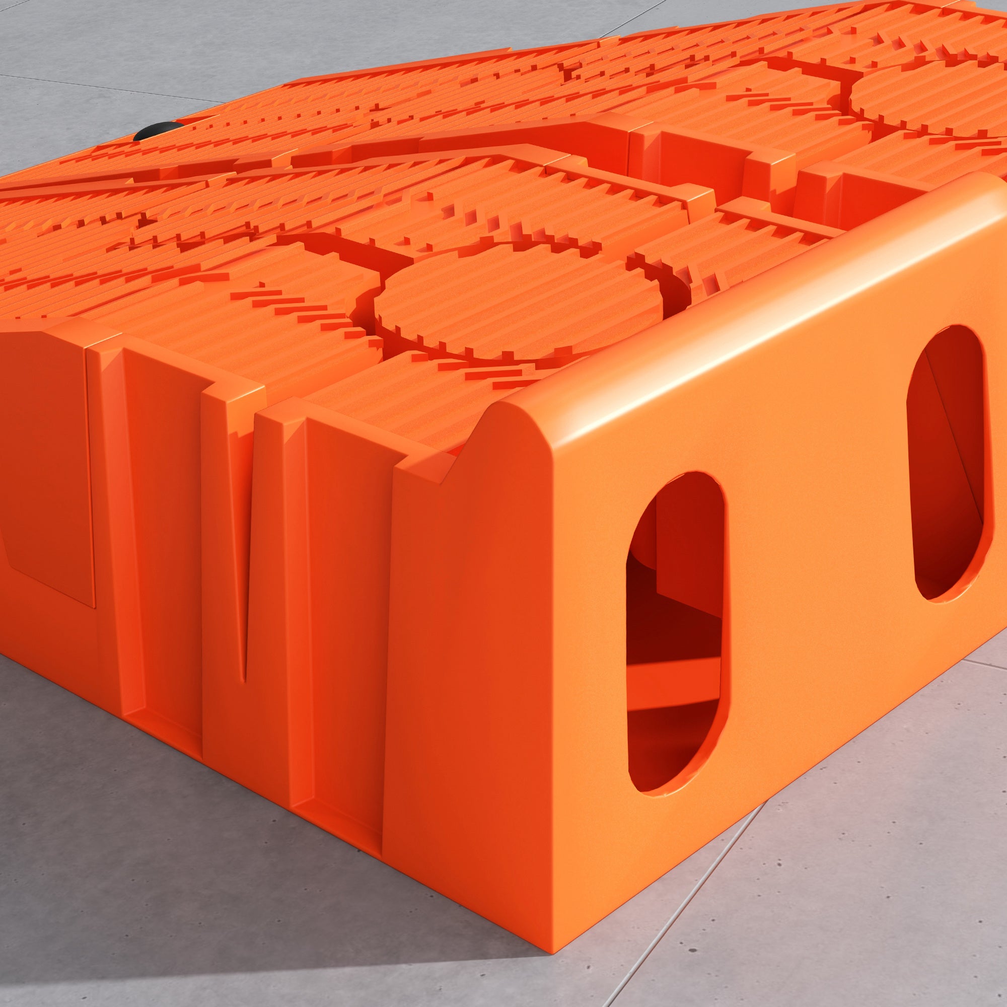 DURHAND 1 Pair Heavy Duty 5 Ton Plastic Garage Workshop Car Service Ramps Lifting Automotive Vehicle Portable, Orange - North Peak Garden Furniture