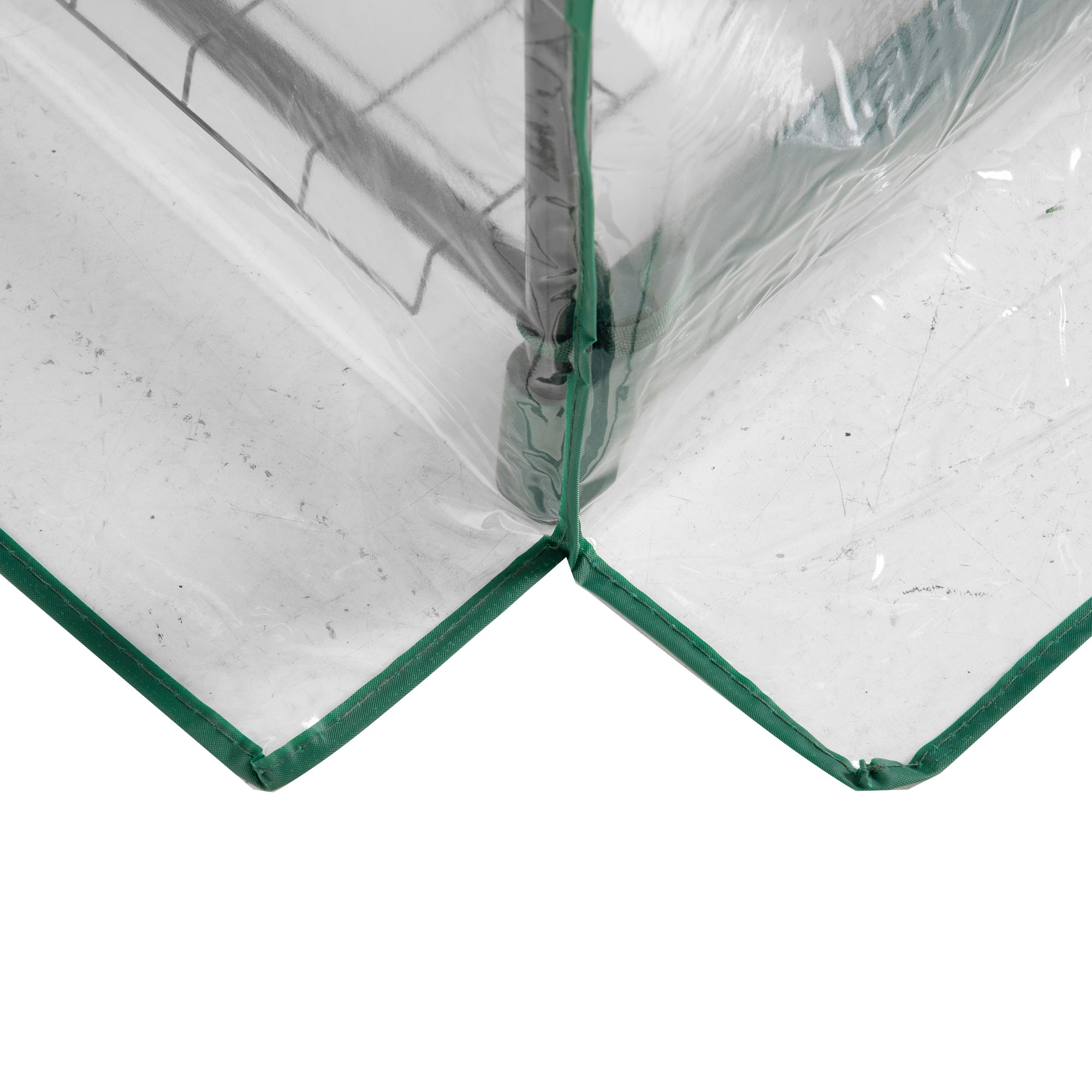 Outsunny 5 Tier Mini Greenhouse Outdoor Flower Stand Green House PVC Cover Portable Shed Metal Frame Transparent 69 x 49 x 193cm - North Peak Garden Furniture