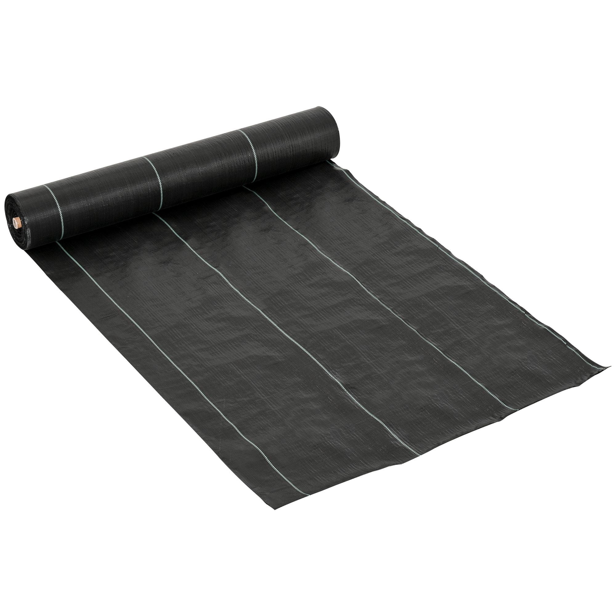 Outsunny Weed Control Fabric, 2x50m, Premium Gardener's Landscape Mat, Durable, Heavy-Duty, Easy Setup