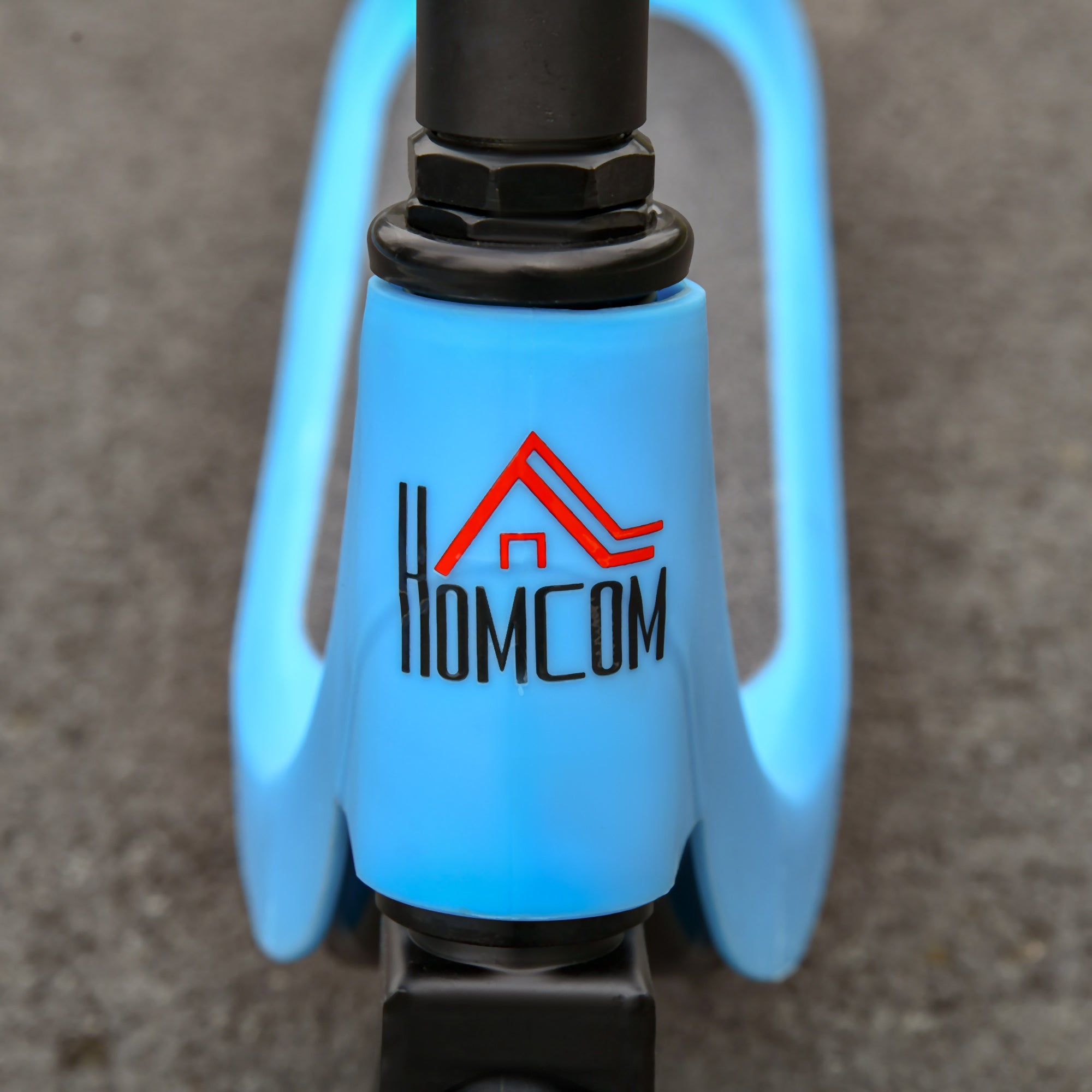 HOMCOM Electric Scooter, 120W Motor E-Scooter with Battery Display, Adjustable Height, Rear Brake for Ages 6+ Years - Blue - North Peak Garden Furniture