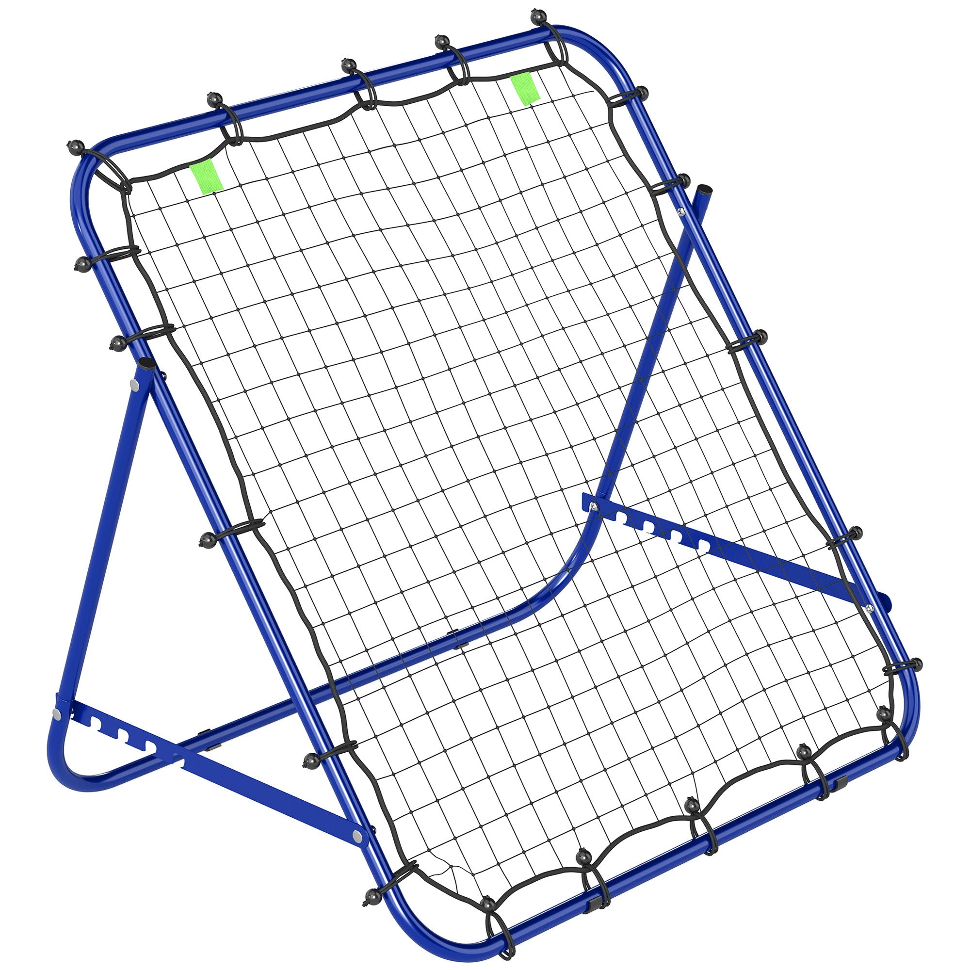 HOMCOM Adjustable Rebounder Net Kickback Target Goal for Teens Adults Training, Blue
