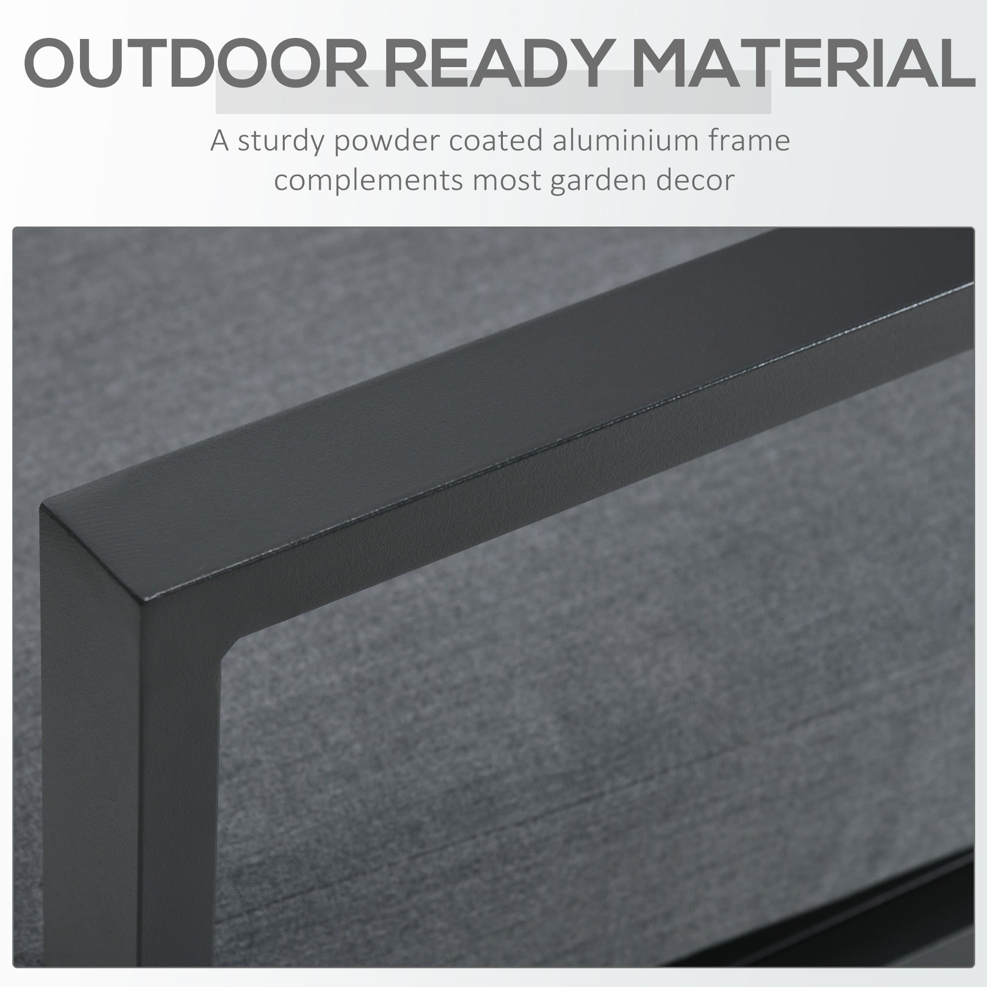 Outsunny 5-Piece Aluminium Garden Furniture Sets, 4 Seater Outdoor Conversational Dining Set with Gas Fire Pit Table Cushions for Yard, Poolside, Patio, Grey - North Peak Garden Furniture