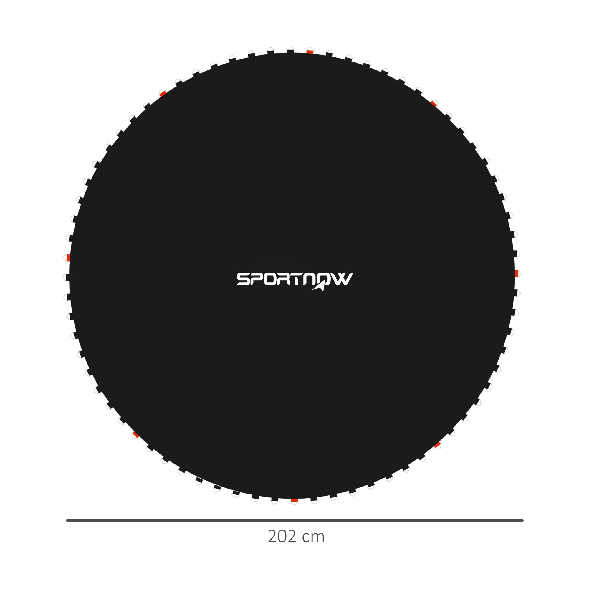 SPORTNOW Replacement Trampoline Mat with Spring Pull Tool, 42 V-Hooks, for 8ft Trampoline using 14cm Springs - North Peak Garden Furniture