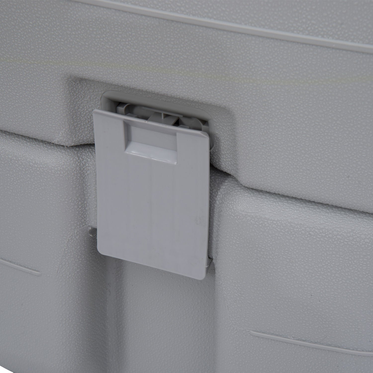 Outsunny 20L Portable Travel Mobile Toilet Outdoor Camping Handle WC with 2 Detachable Tanks & Push-button Operation, Grey - North Peak Garden Furniture