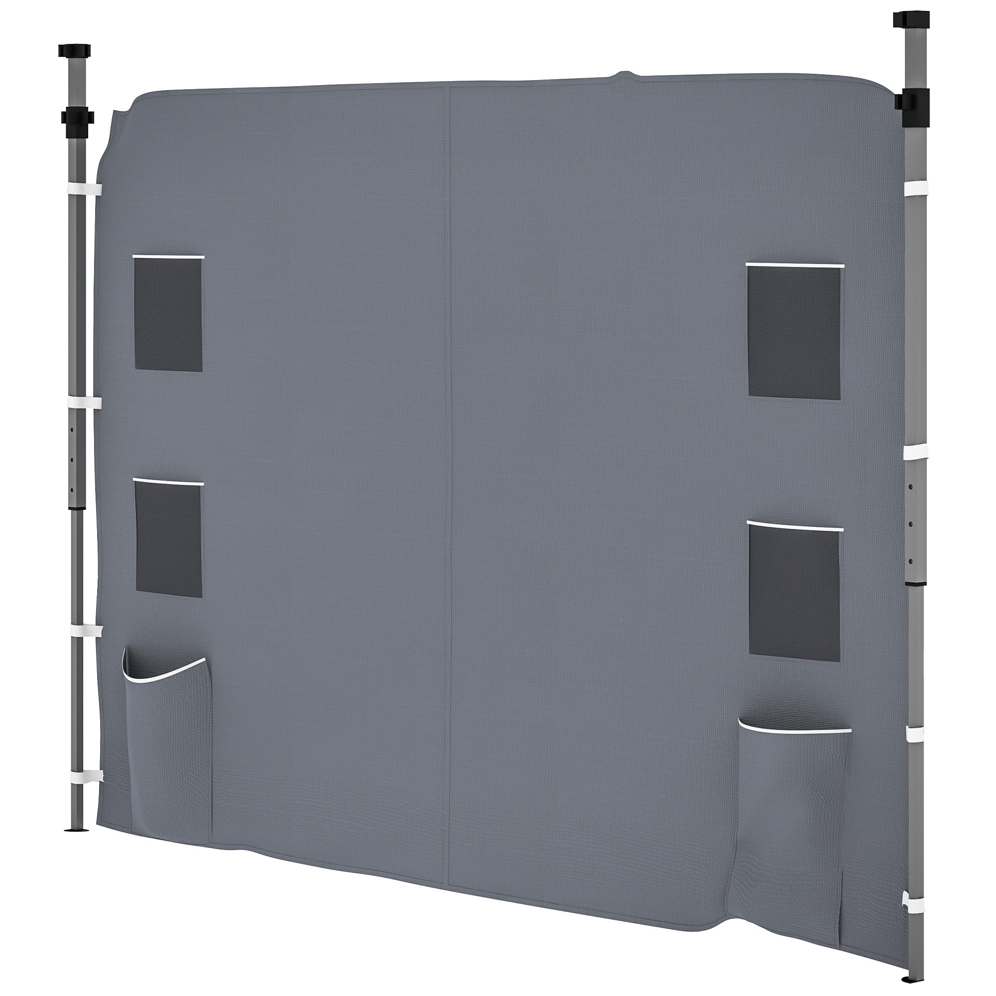Outsunny 195 x 295cm Replacement Gazebo Sidewall - Grey - North Peak Garden Furniture