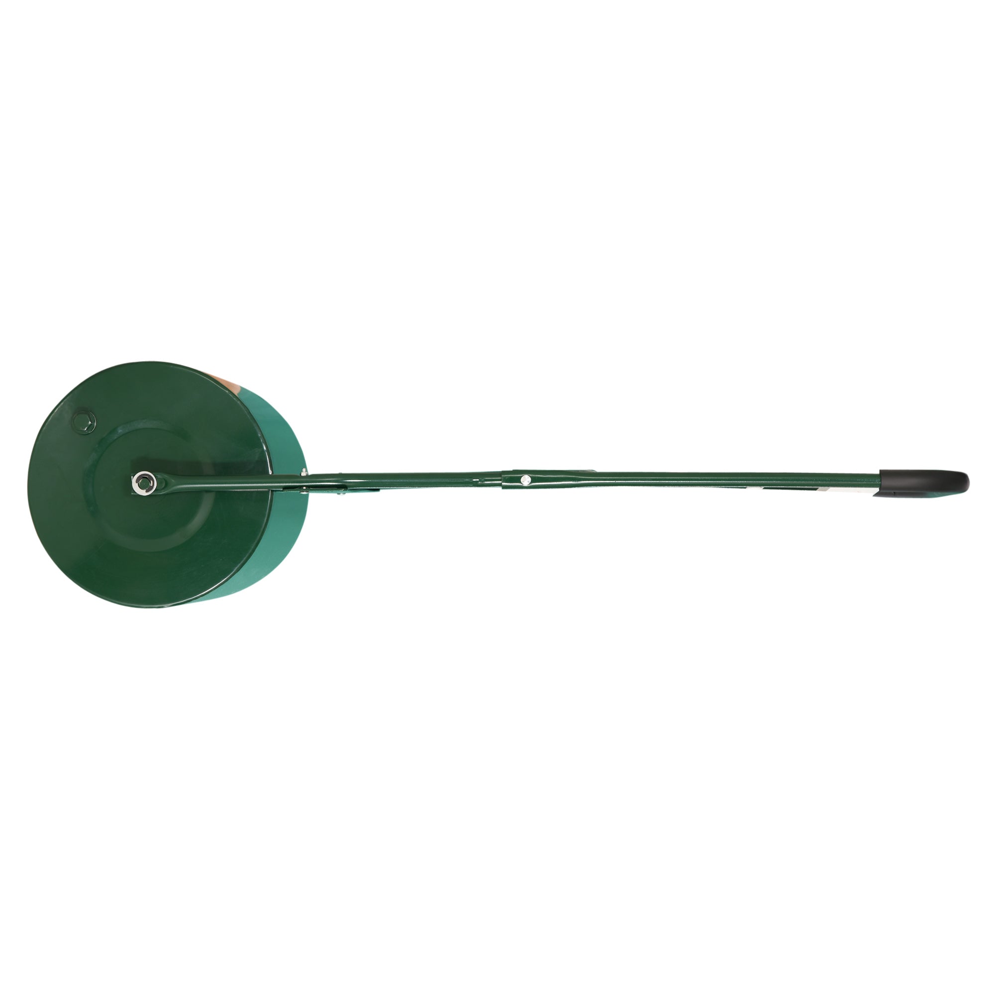 Outsunny 40L Lawn Roller Drum Scraper Bar Collapsible Handle Water or Sand Filled Φ32cm Green - North Peak Garden Furniture