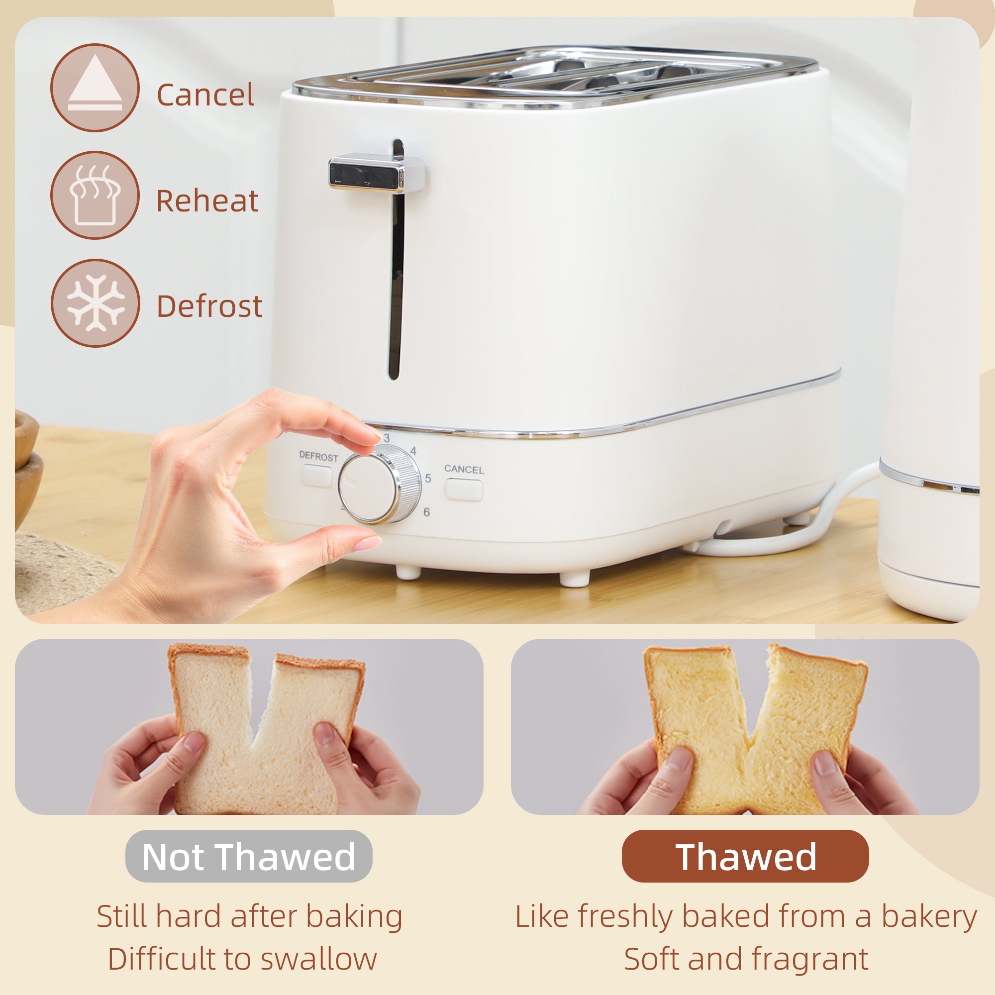 HOMCOM Kettle and Toaster Set, 1.7L 3000W Fast Boil Kettle & 2 Slice Toaster Kitchen Set with 6 Level Browning Controls, Defrost, Reheat, White - North Peak Garden Furniture