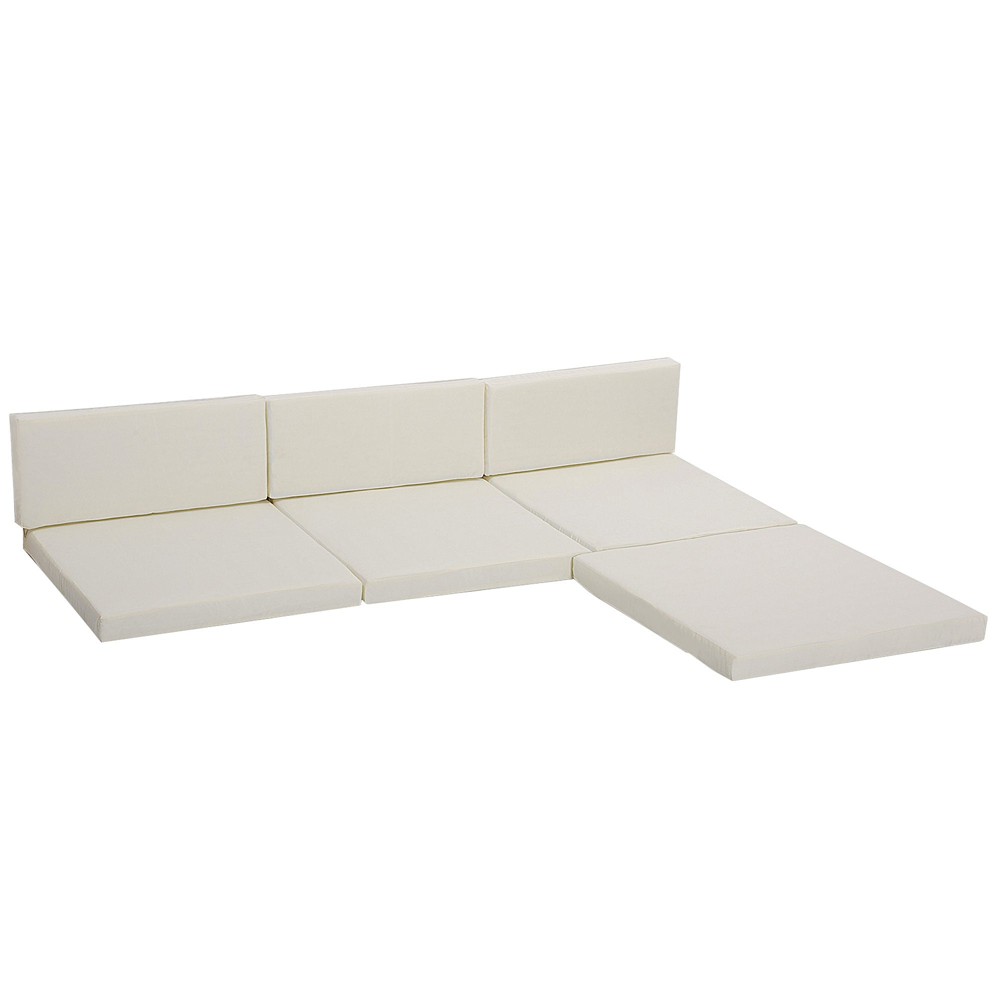 Outsunny Outdoor Cushion Pad Set for Rattan Furniture, 7 Piece Garden Furniture Cushions, Patio Conversation Set Cushions, Lightweight and Durable, Cream - North Peak Garden Furniture