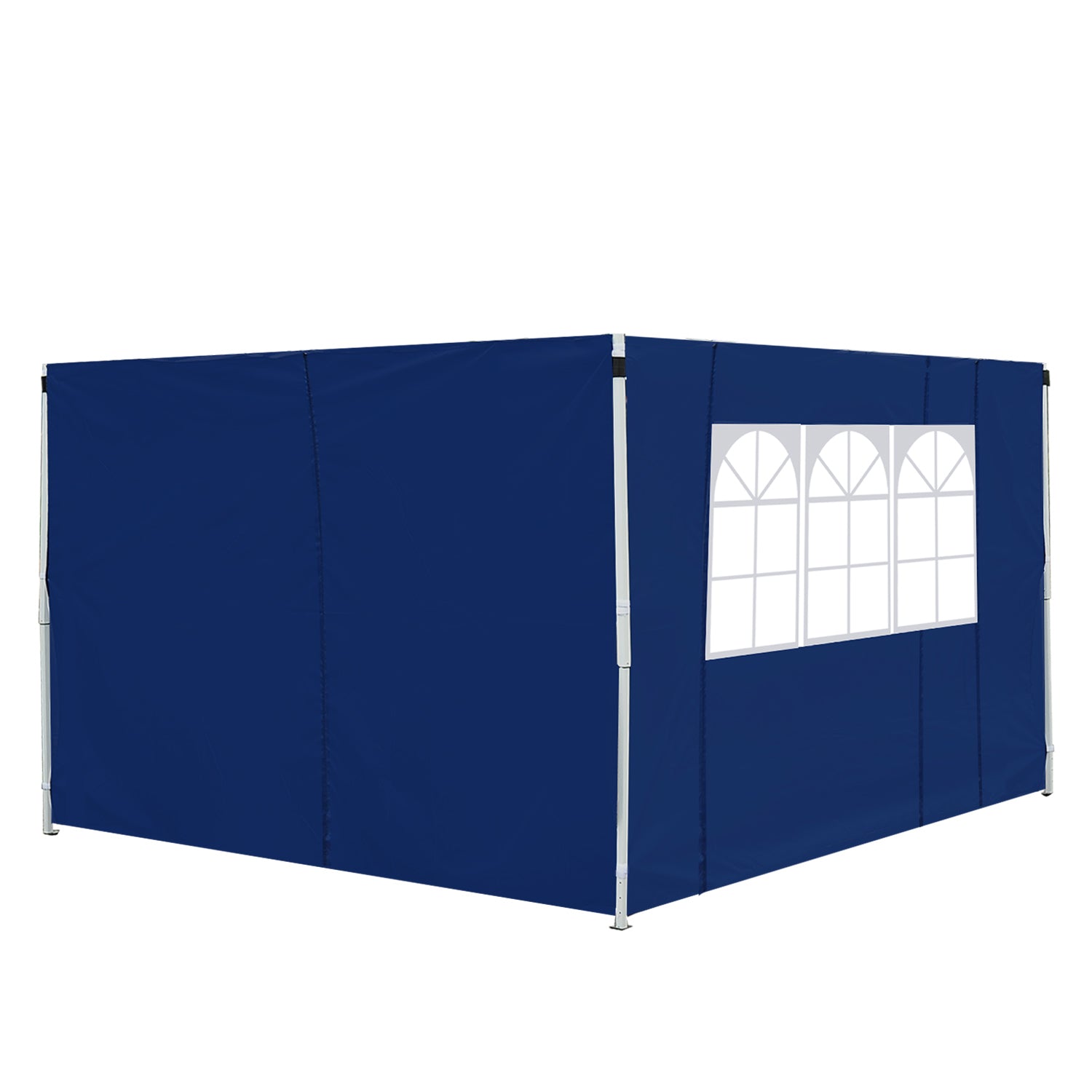 Outsunny 3 Meters Gazebo Replaceable Exchangeable Side Panel Wall Panels Walls With Window 3 colours (Blue)