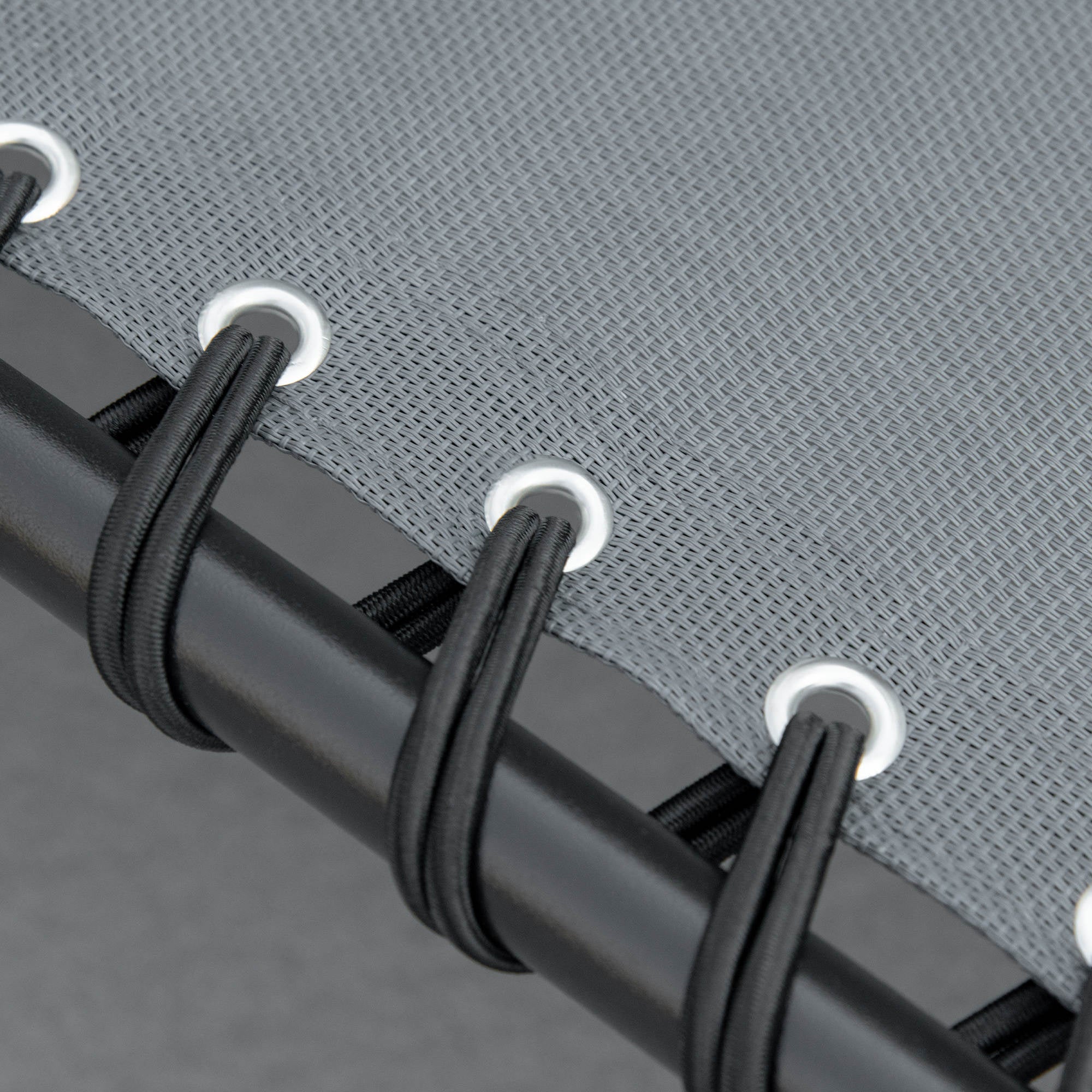 Outsunny Portable Sun Lounger Set of 2, Folding Camping Bed Cot, Reclining Lounge Chair 5-position Adjustable Backrest with Side Pocket, Pillow for Patio Garden Beach Pool, Grey - North Peak Garden Furniture