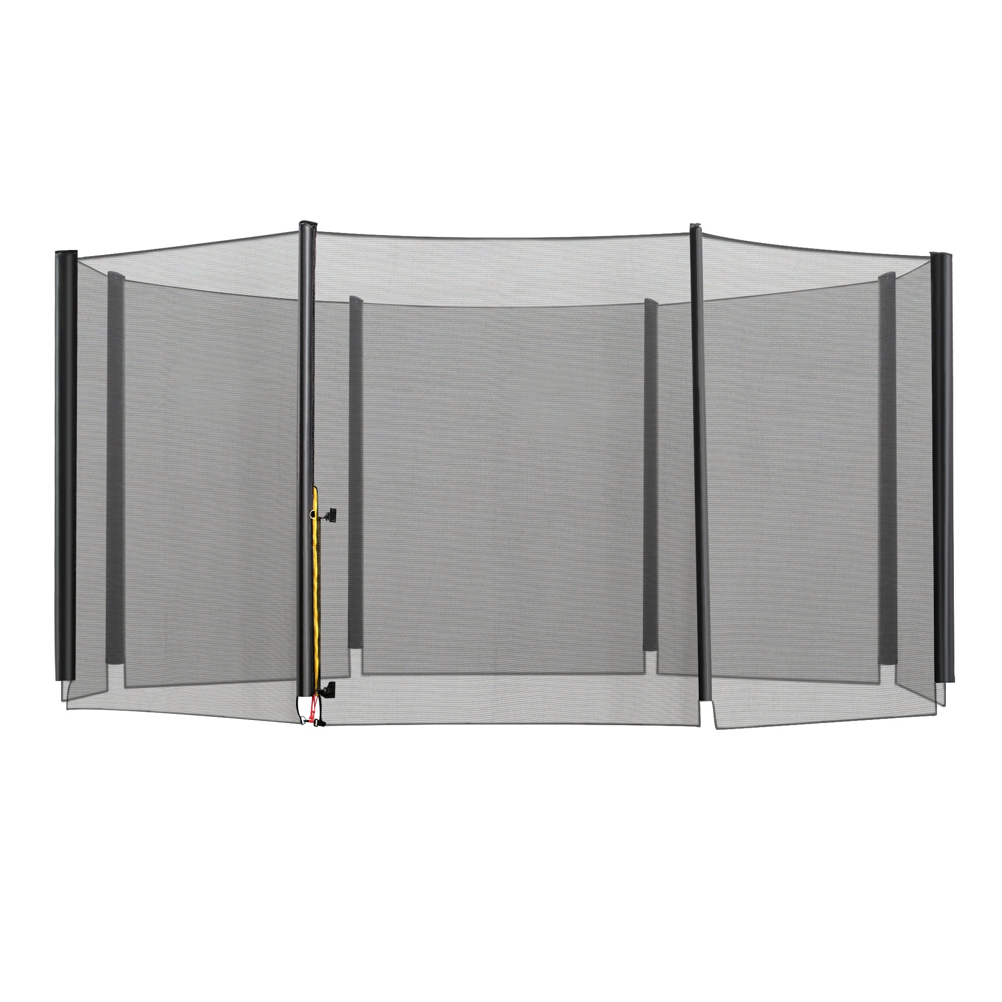 HOMCOM 13ft Trampoline Net Replacement Safety Net Enclosure Net Spare New w/ 8 Poles - North Peak Garden Furniture