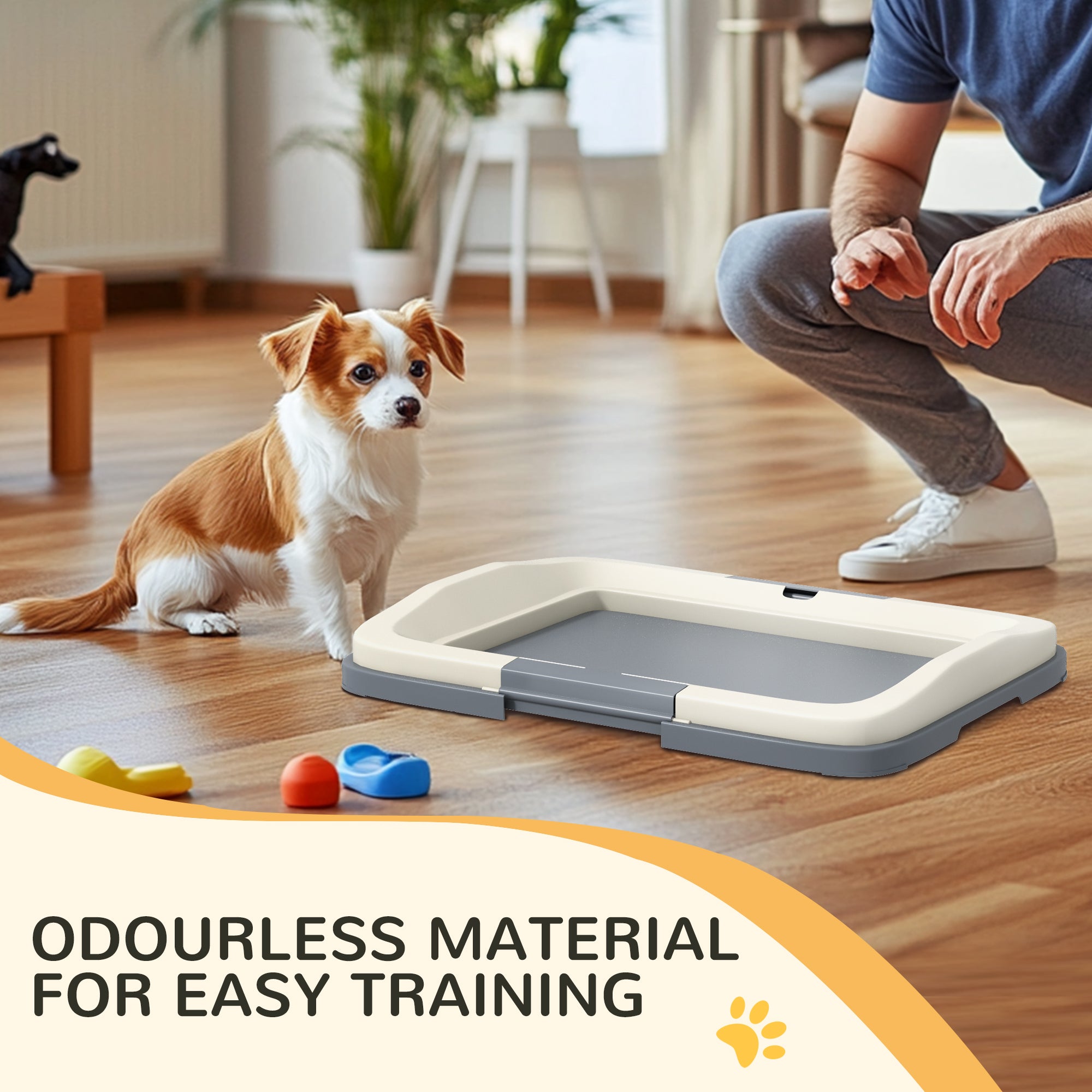 PawHut Dog Toilet Tray for Training Dogs, Dog Litter Tray for Indoor, Outdoor, 47 x 34 x 6cm - North Peak Garden Furniture