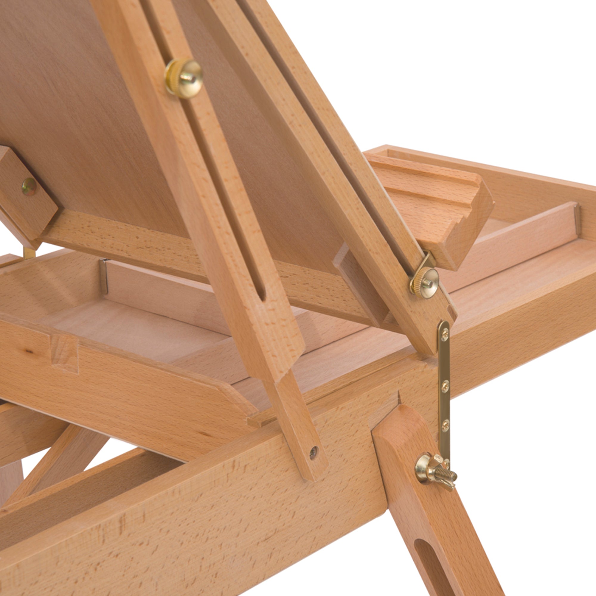 HOMCOM Wooden Art Easel Tripod Sketch Artist Painters Craft Portable Folding Drawing Board Lightweight - Natural Wood - North Peak Garden Furniture