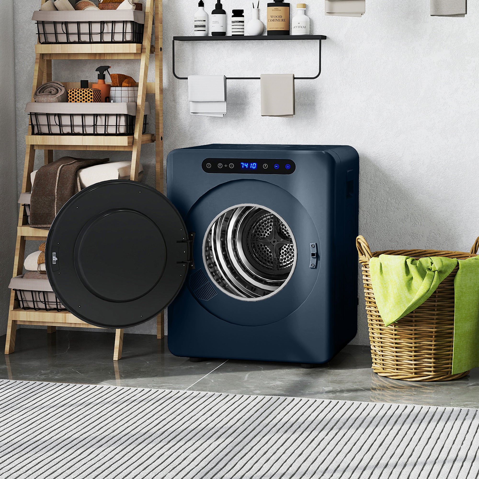 HOMCOM 5kg Compact 40-60℃  Tumble Dryer Blue