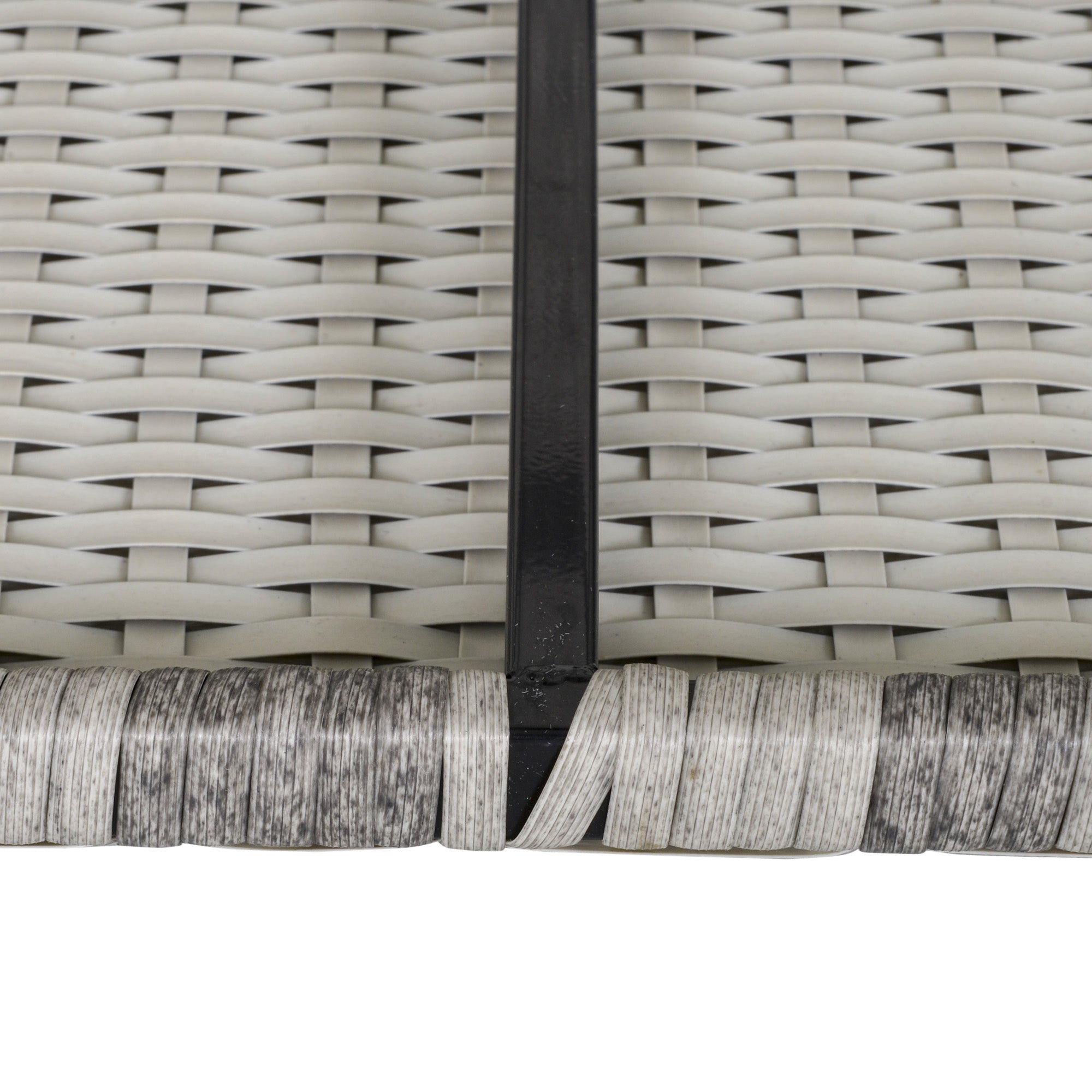 Outsunny Outdoor PE Rattan Corner Sofa, Garden Wicker Furniture Single Sofa Chair w/ Cushions, Light Grey - North Peak Garden Furniture