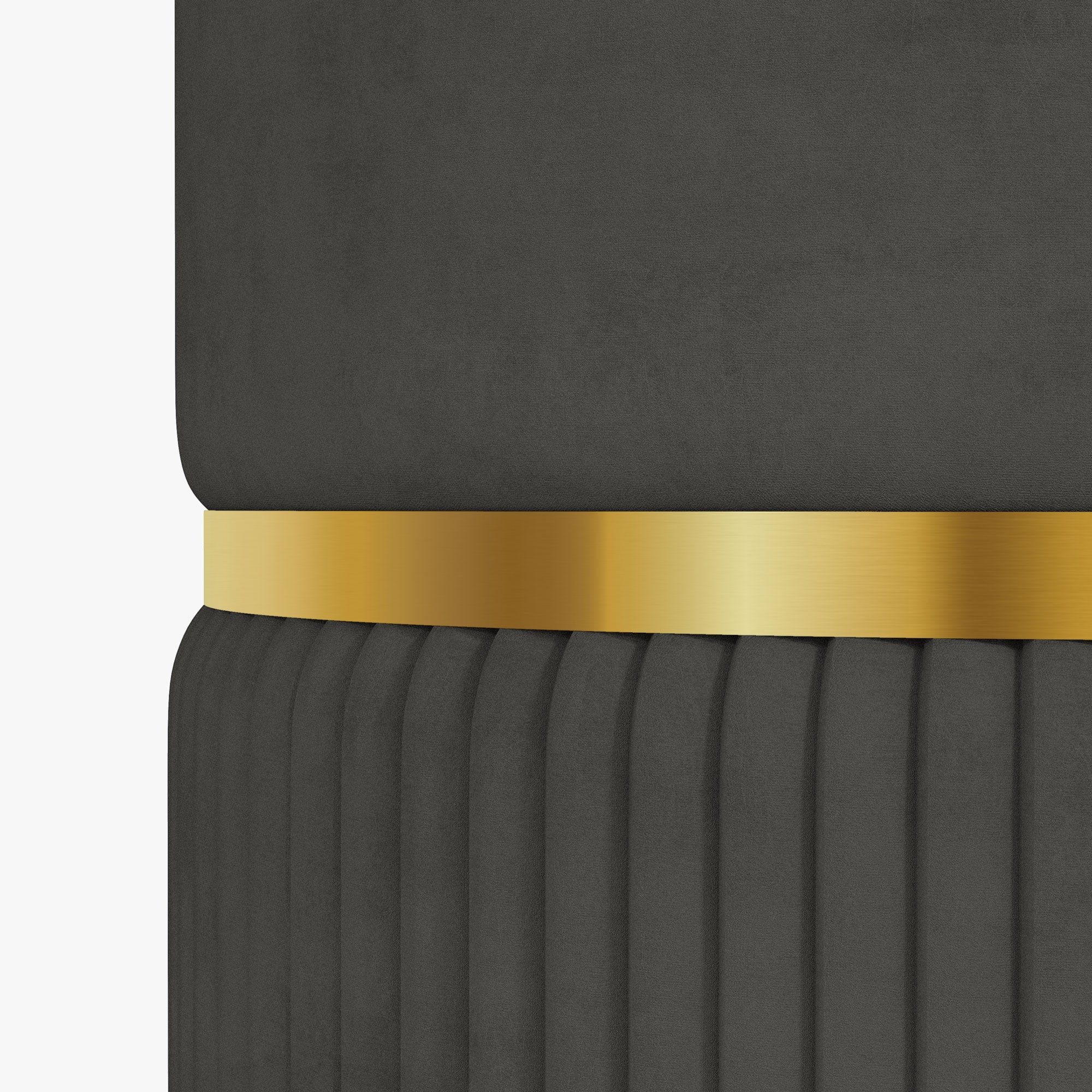 HOMCOM Velvet-Feel Storage Ottoman - Grey - North Peak Garden Furniture