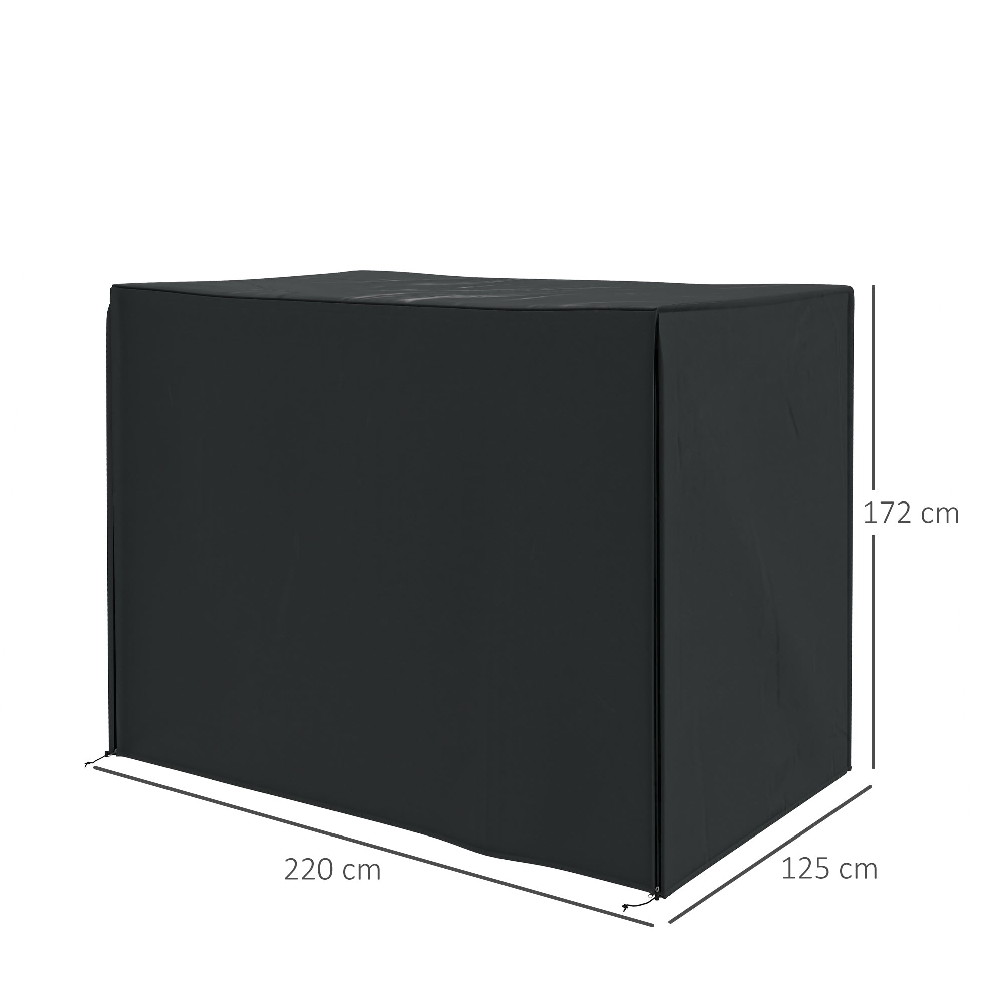 Outsunny 220 x 125cm Three- Seater Swing Chair Weatherproof Cover - North Peak Garden Furniture
