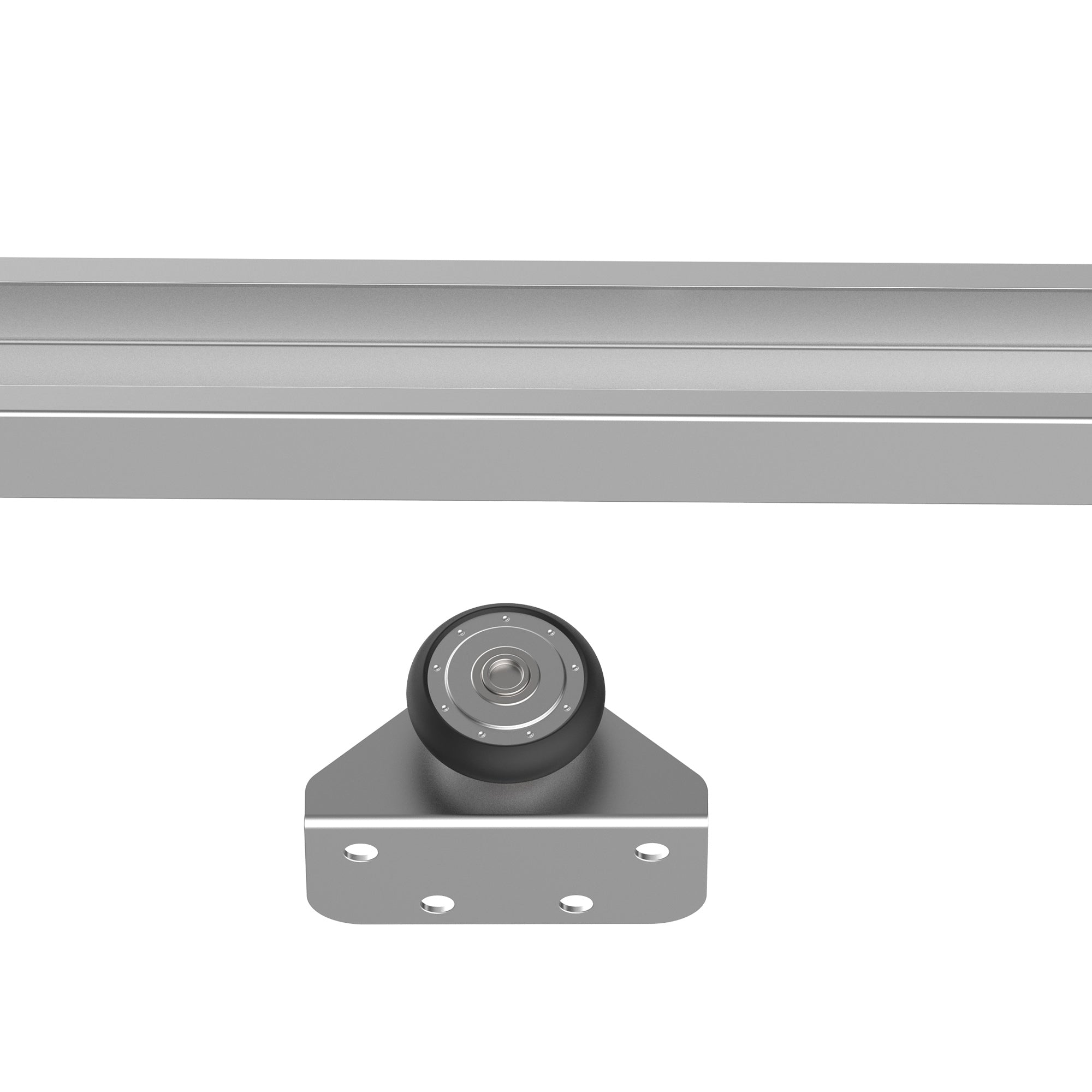HOMCOM 6FT Modern Sliding Barn Door Closet Hardware Track Kit Track System Unit for Single Wooden Door - North Peak Garden Furniture