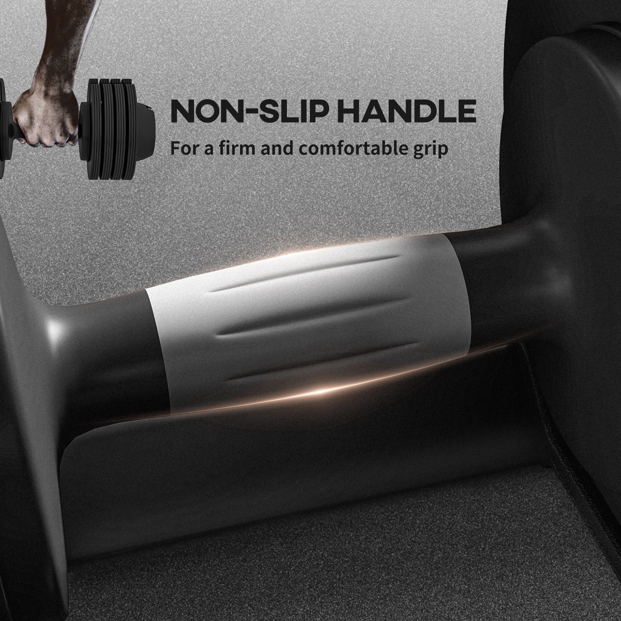 SPORTNOW 2 x 24KG Adjustable Dumbbells Set, 4-in-1 Weights Set with Storage Tray and Non-Slip Handle, Home Gym Fitness Equipment, Black - North Peak Garden Furniture